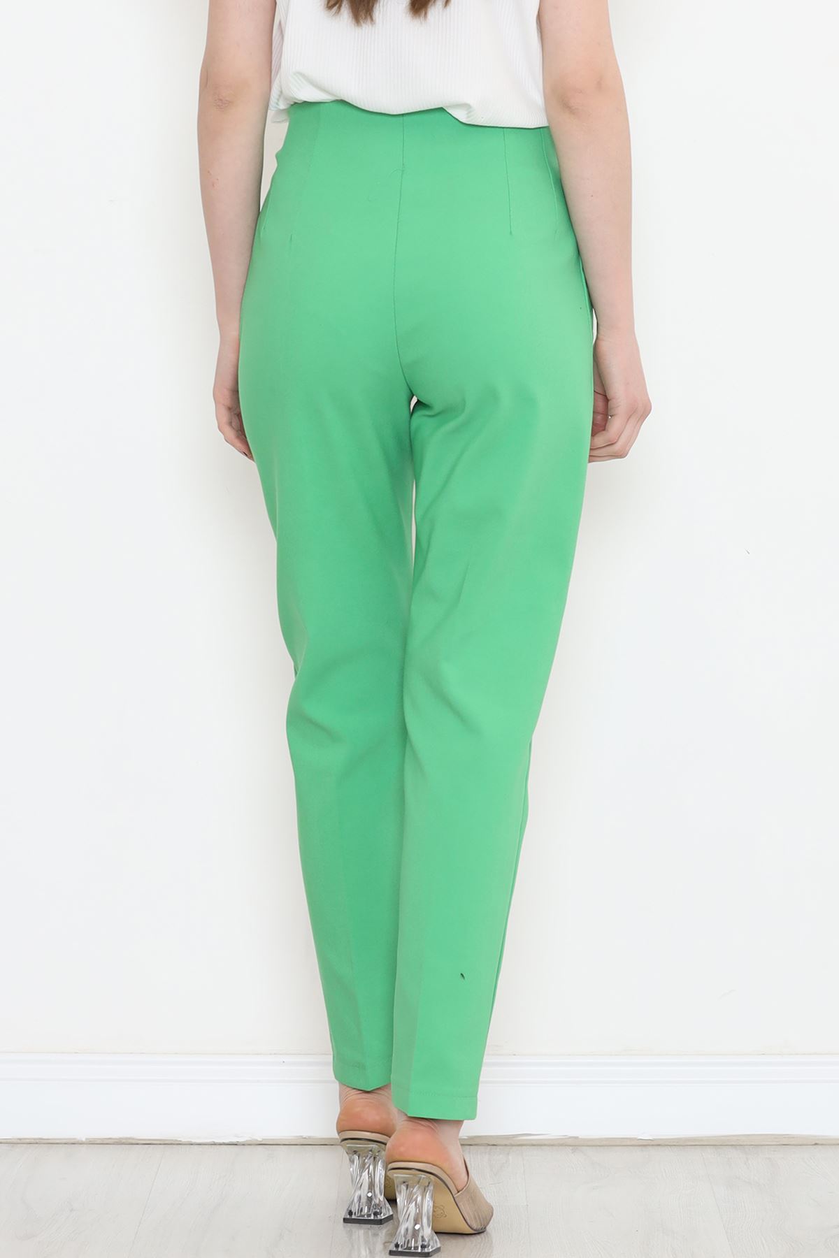 Double Trousers with Waist Cuffs Green - 20647.683.