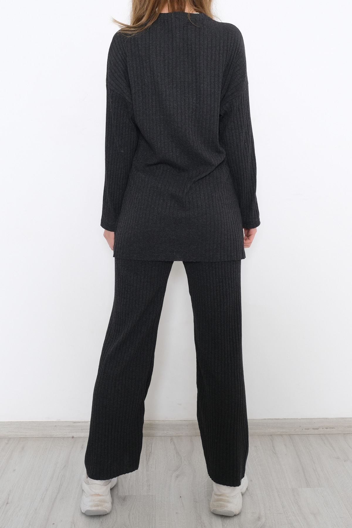 Long Sleeve Fitted Suit Anthracite - 10147.1567.