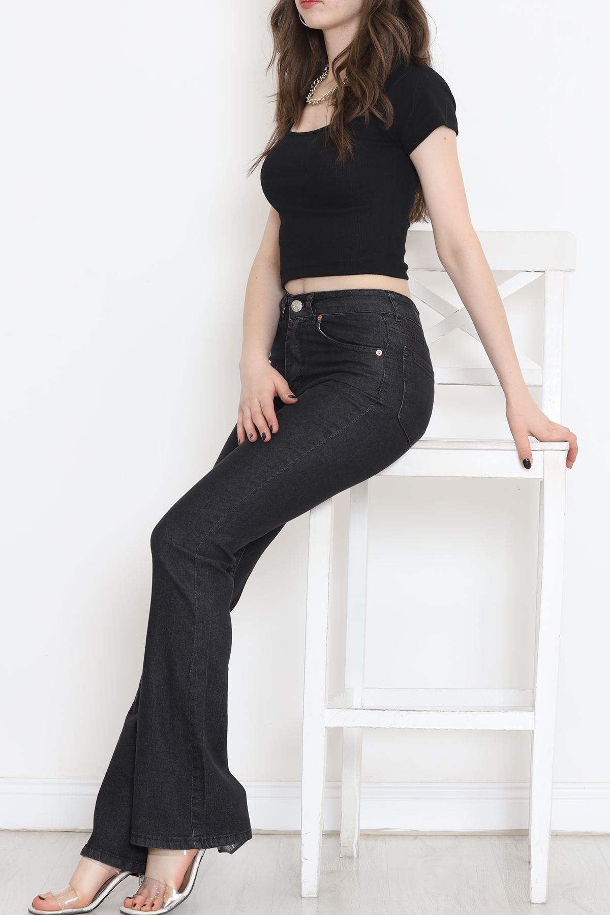 Flared Denim Jeans in Koyufüme - 17274.1431.