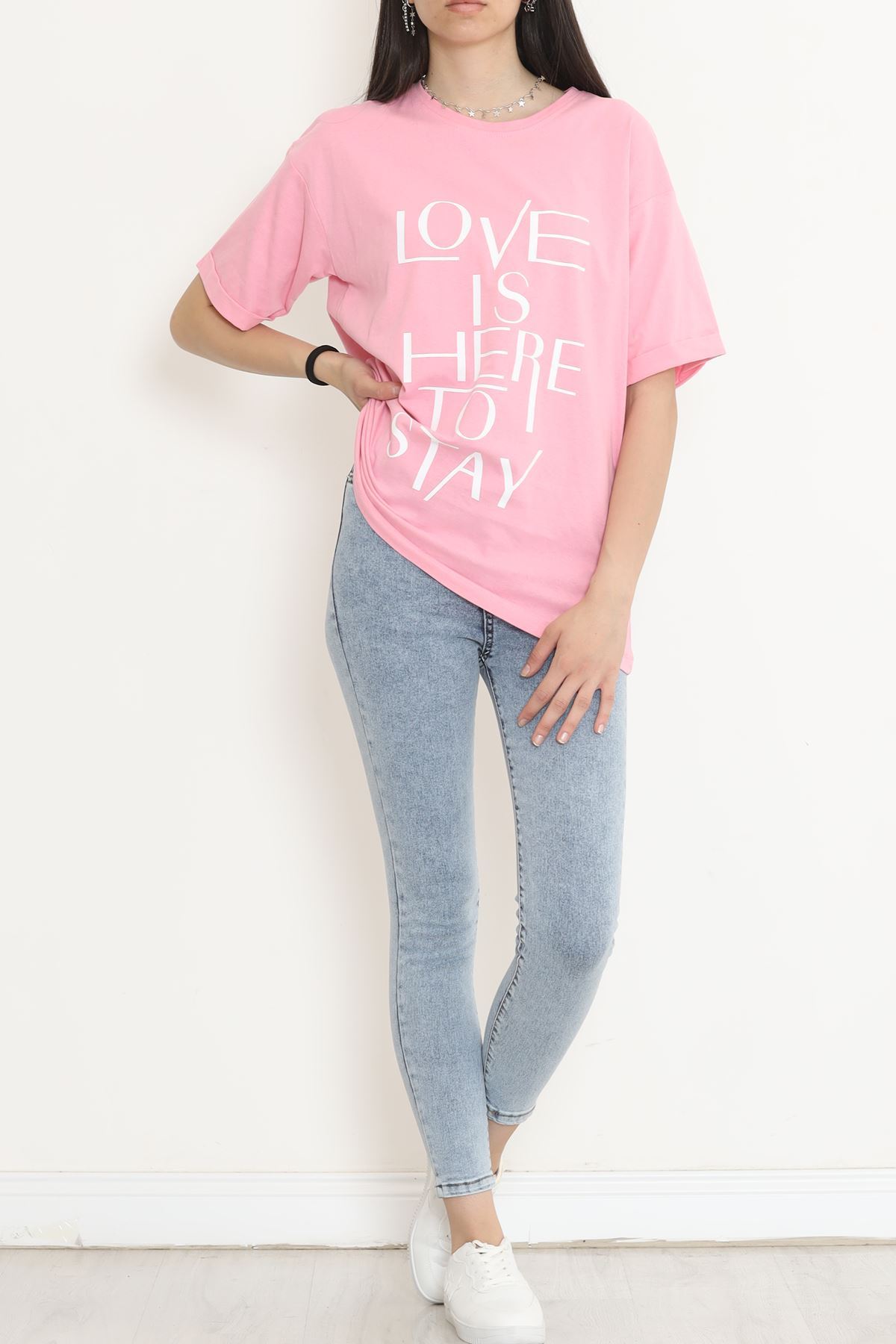 Double Sleeve T-shirt Light Pink - 16526.1567.