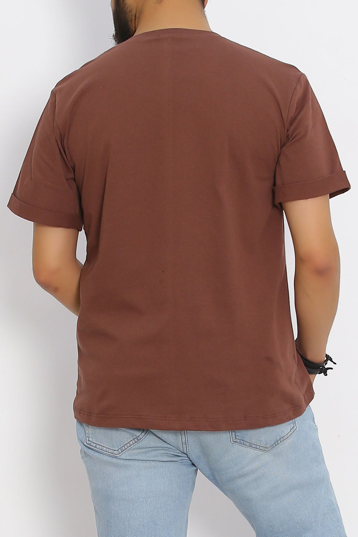 Men's T-shirt with Pockets Coffee - 20029.1567.