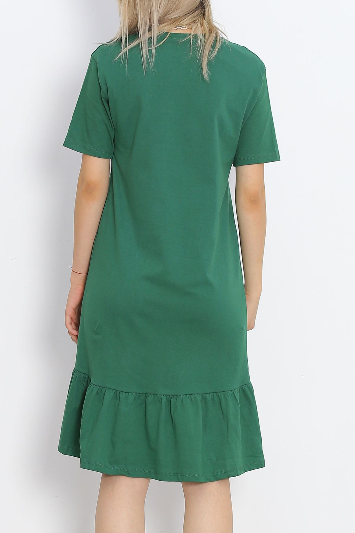 Ruffled Dress Emerald - 15868.1567.