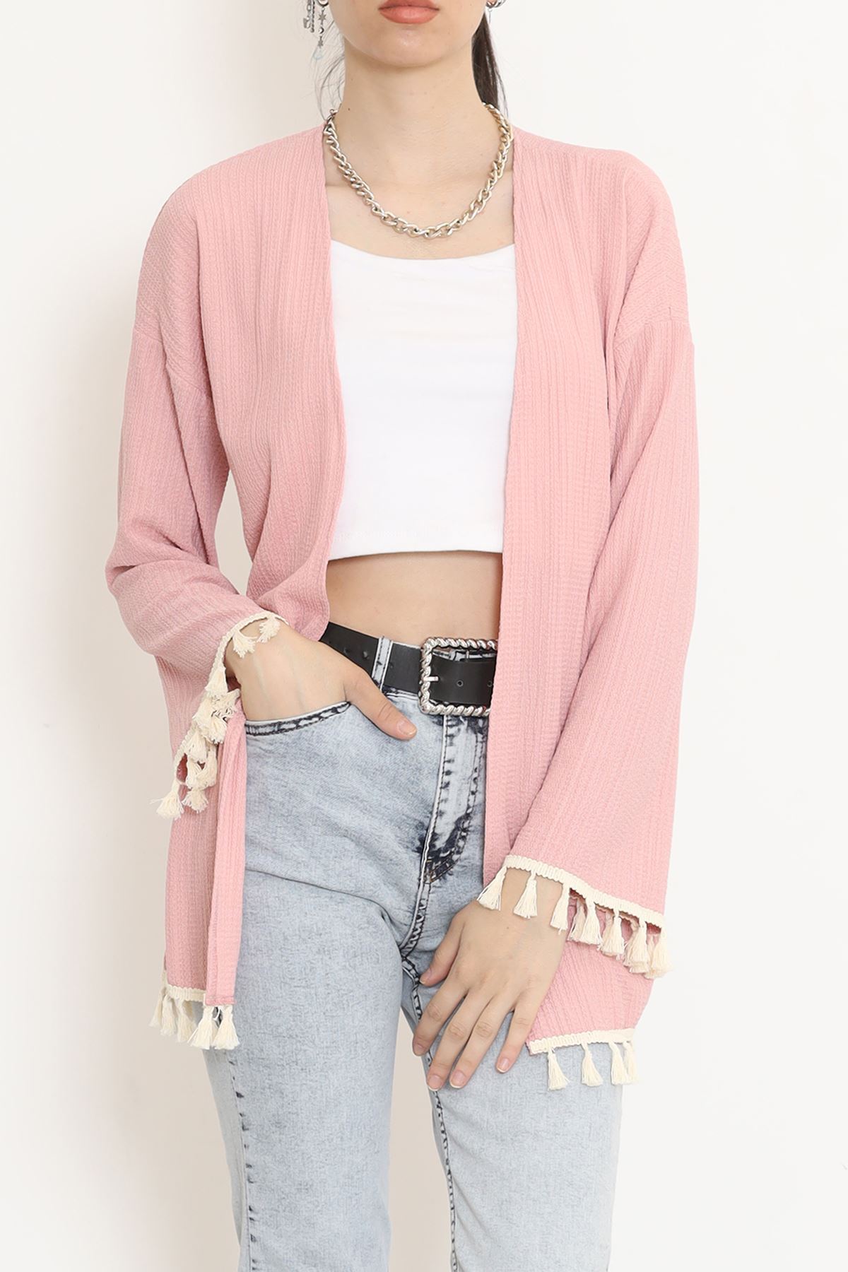 Pom-pom Kimono Rose-colored - 12577.631.