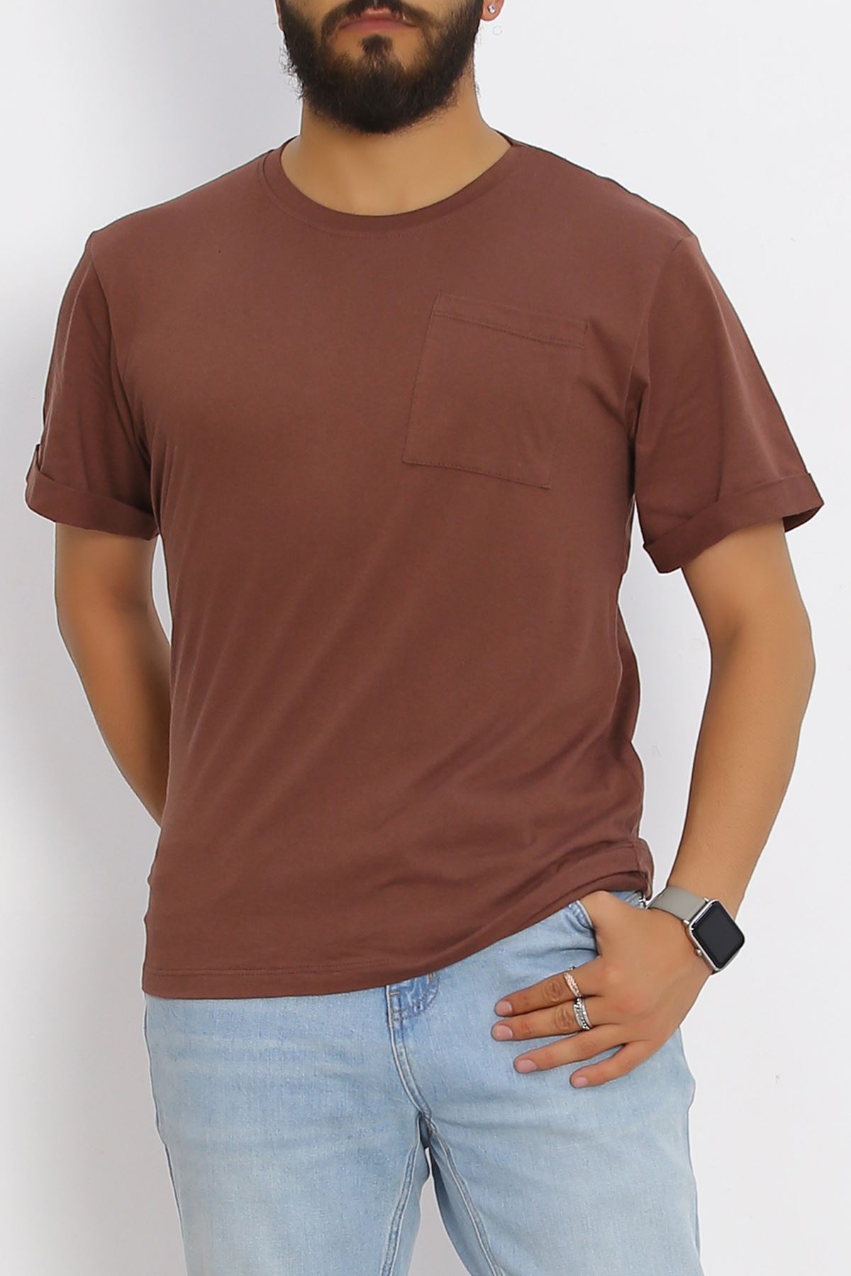 Men's T-shirt with Pockets Coffee - 20029.1567.