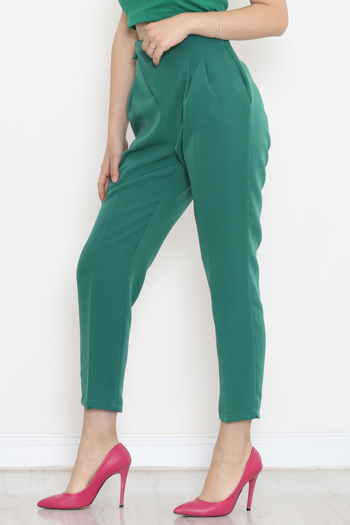 Chain Detail Pants Green - 20713.683.