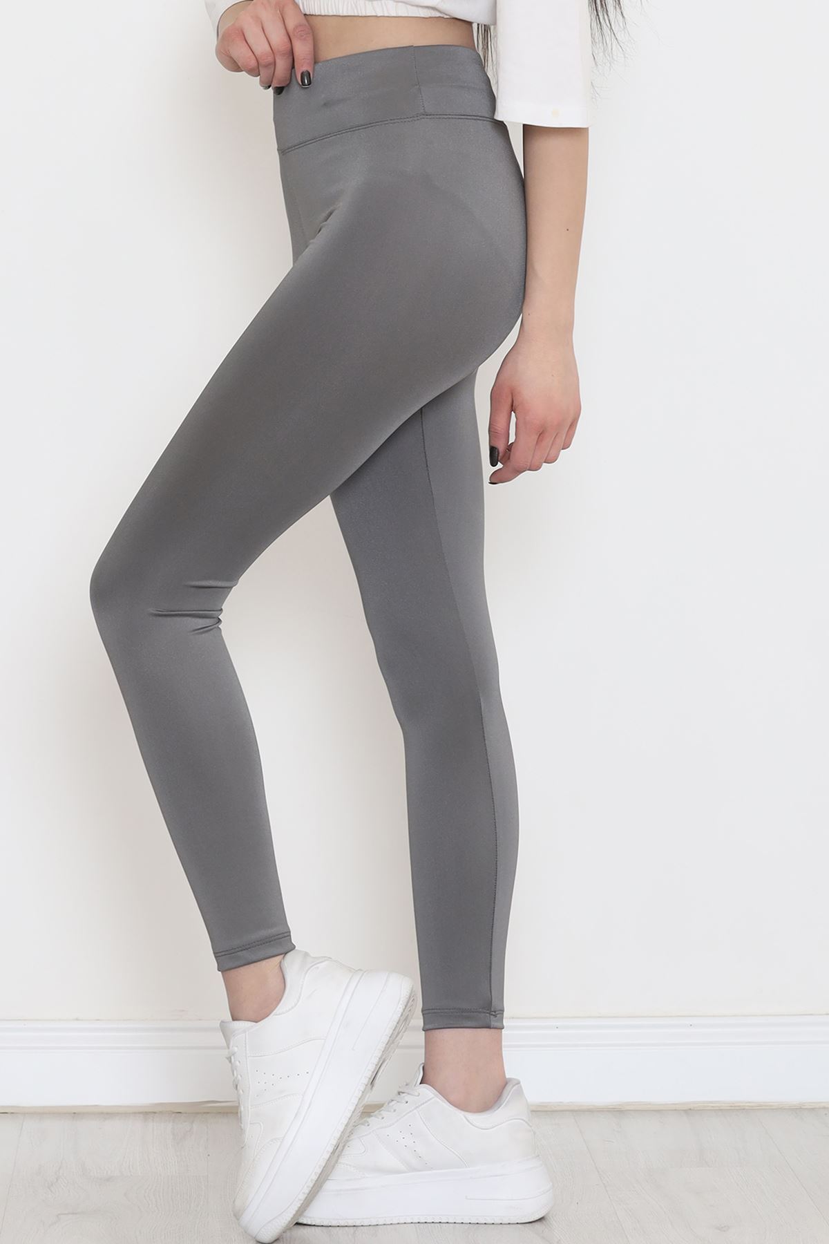 Shiny Disco Leggings Smoked - 12445.1778.