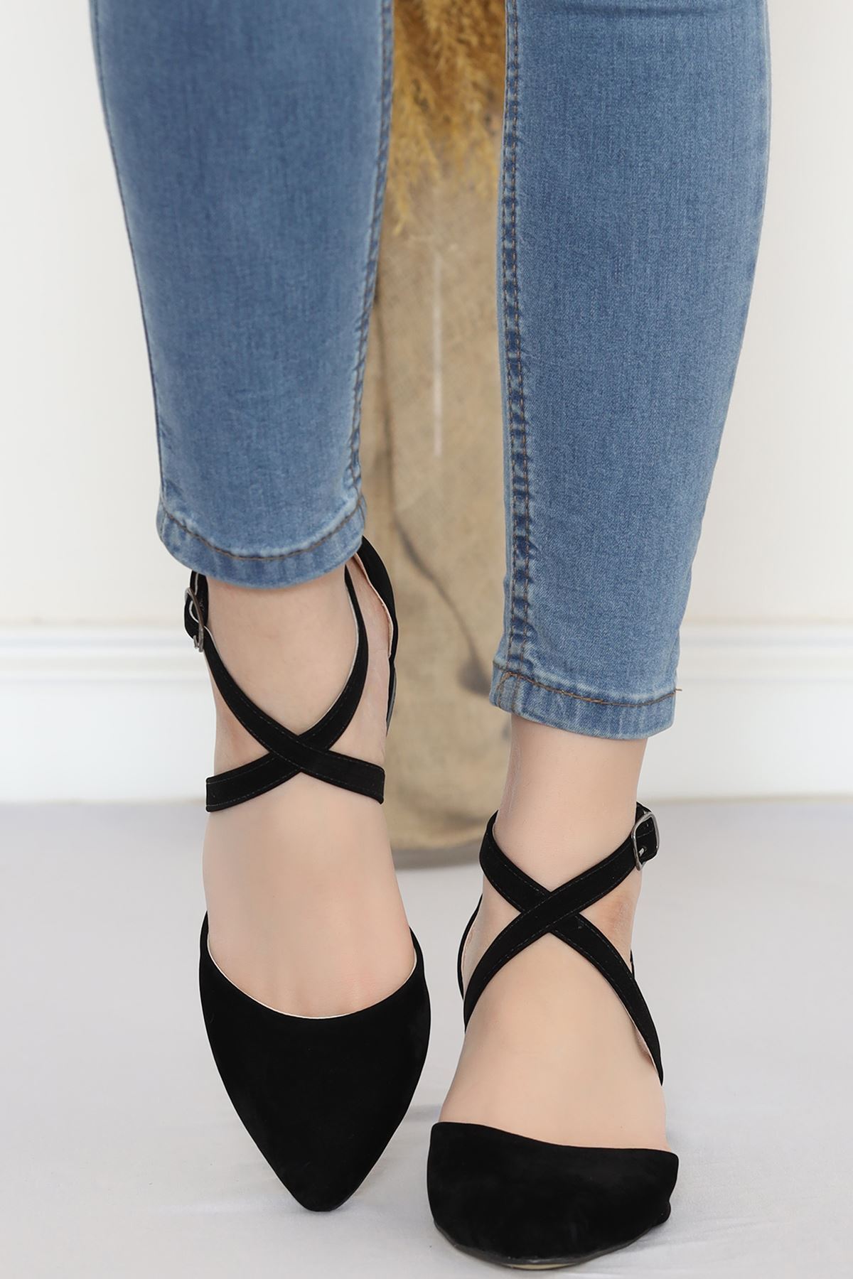 5 Cm Heeled Shoes Suede Black - 17315.264.