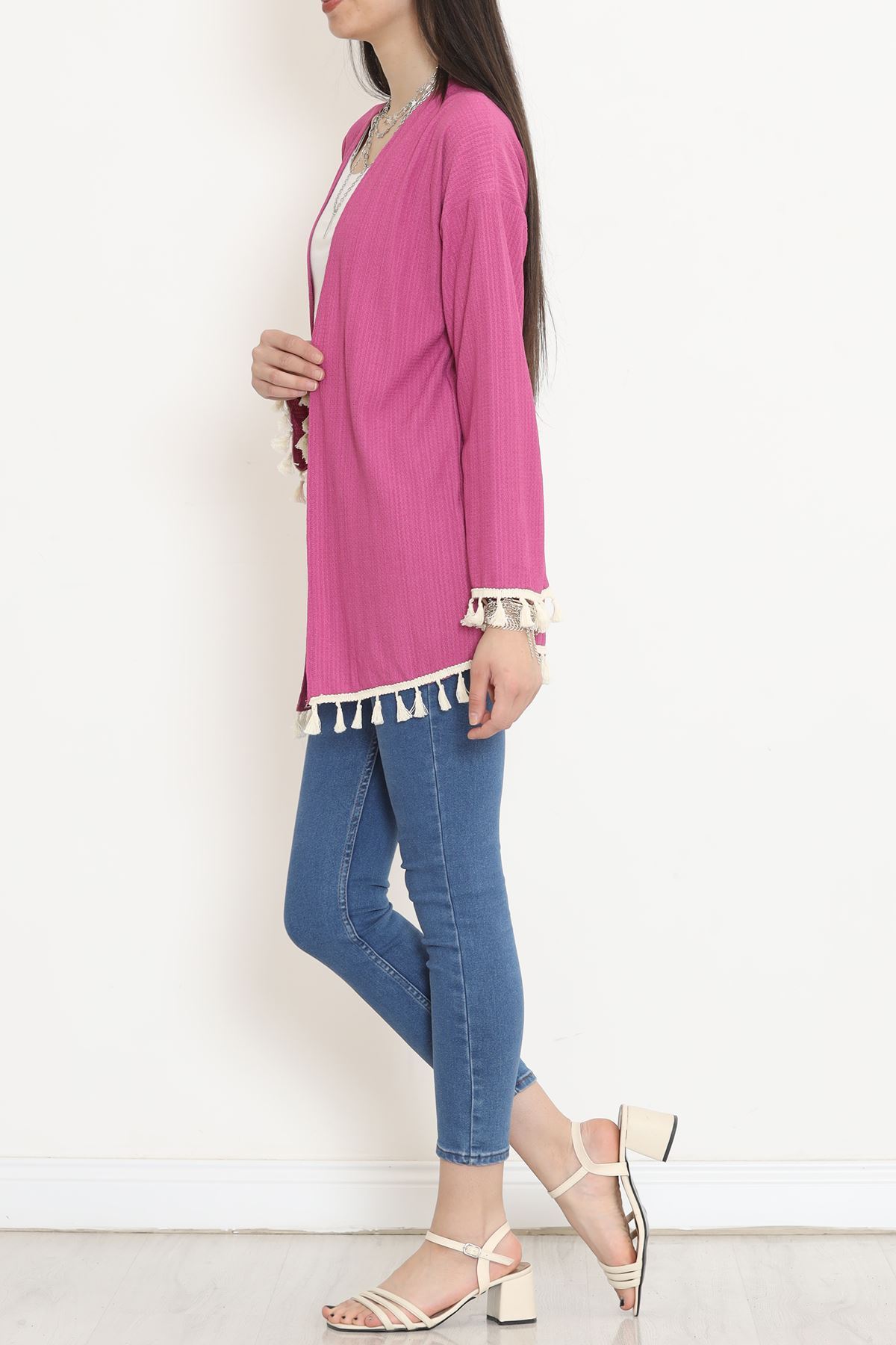 Kimono Fuchsia with Pompom - 12577.631.