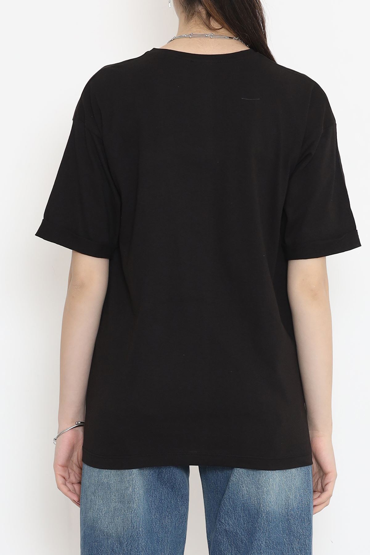 Printed Double Sleeve T-Shirt Black - 16524.1567.