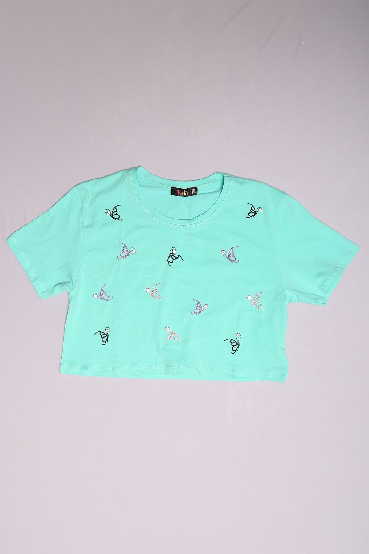 Children's T-shirt Mint with Stones Ages 10-16 - 17786.1567.