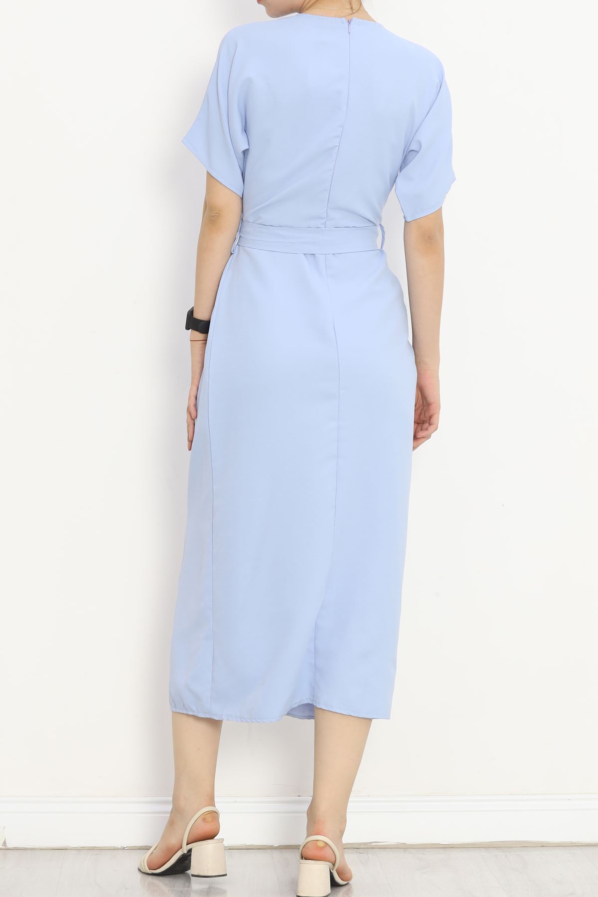 Double-breasted Collar Belted Dress Bebemavi - 152445.701.