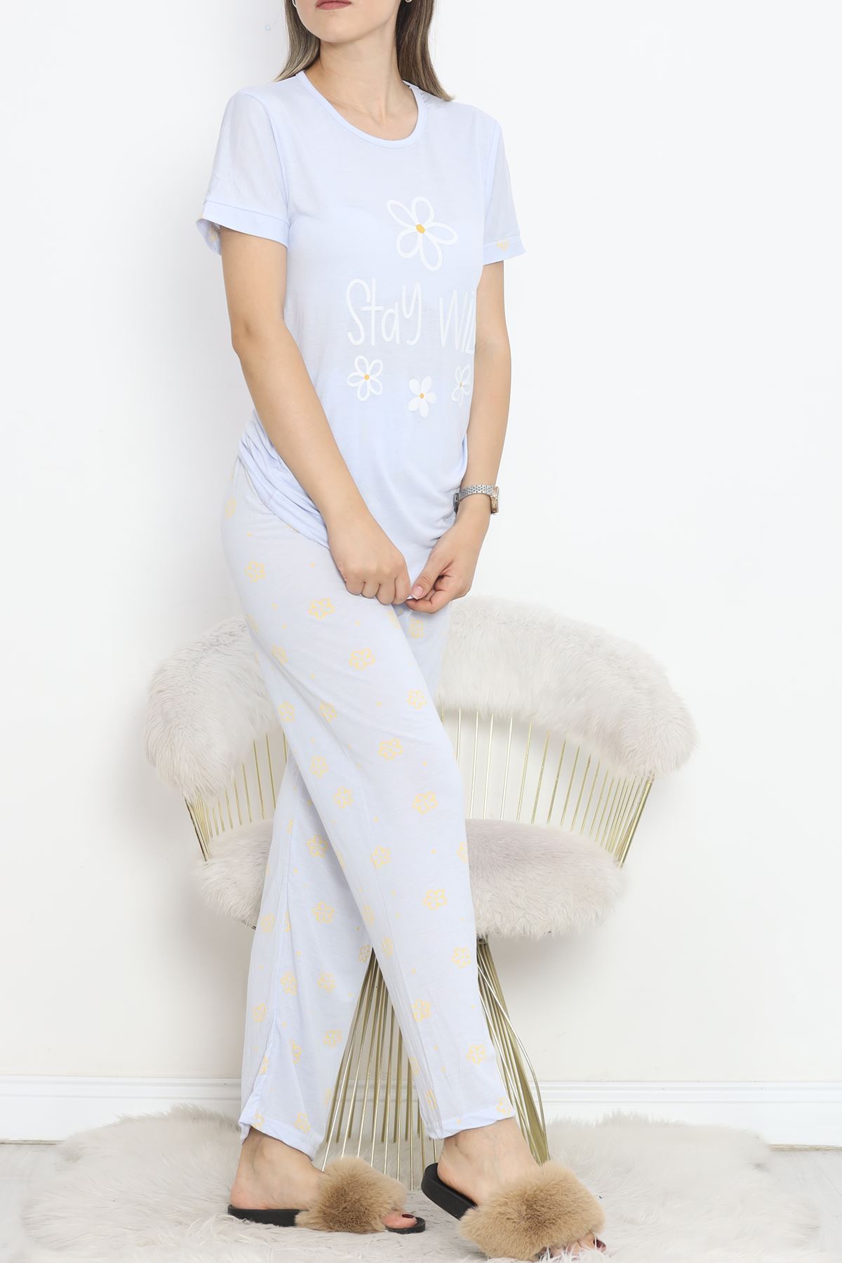 Poliviskon Crew-Neck Pajama Set Bebemavi - 301.1287.