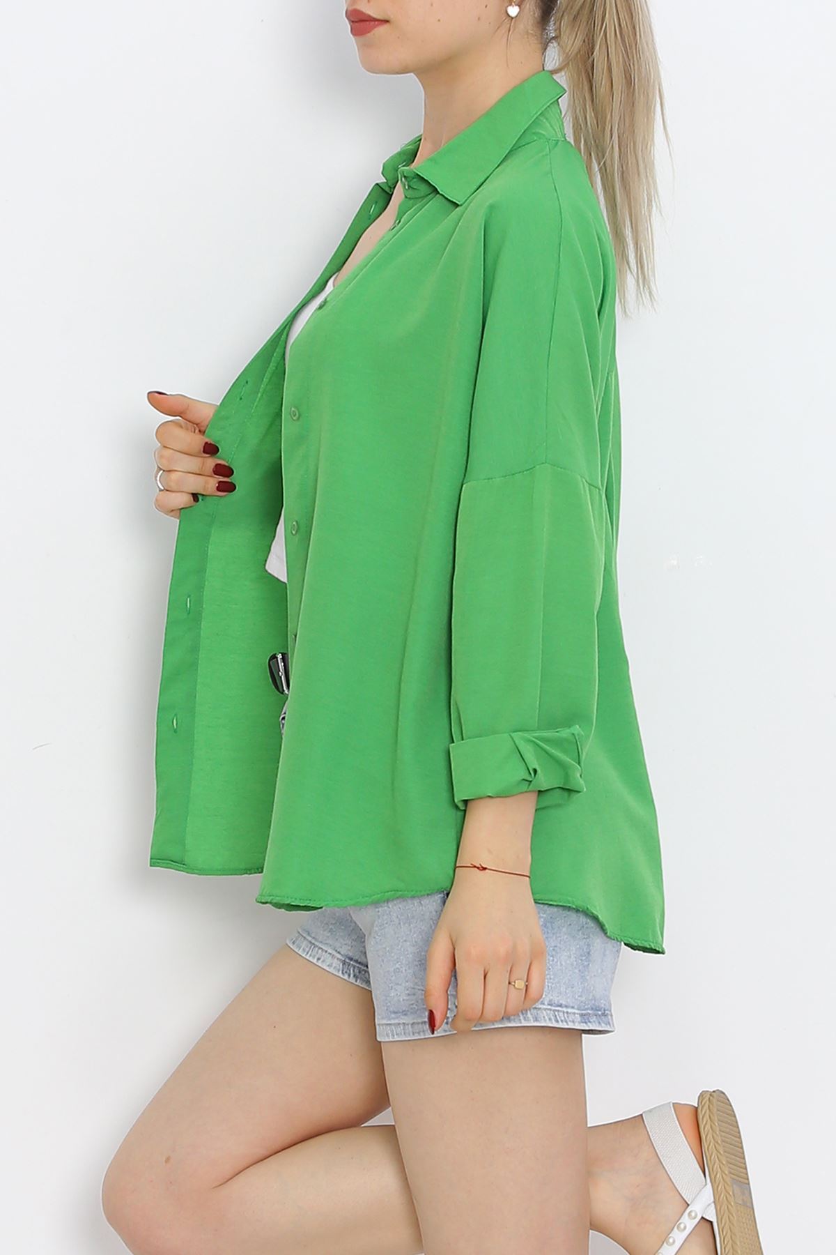 Oversize Shirt Green - 18934.1247.