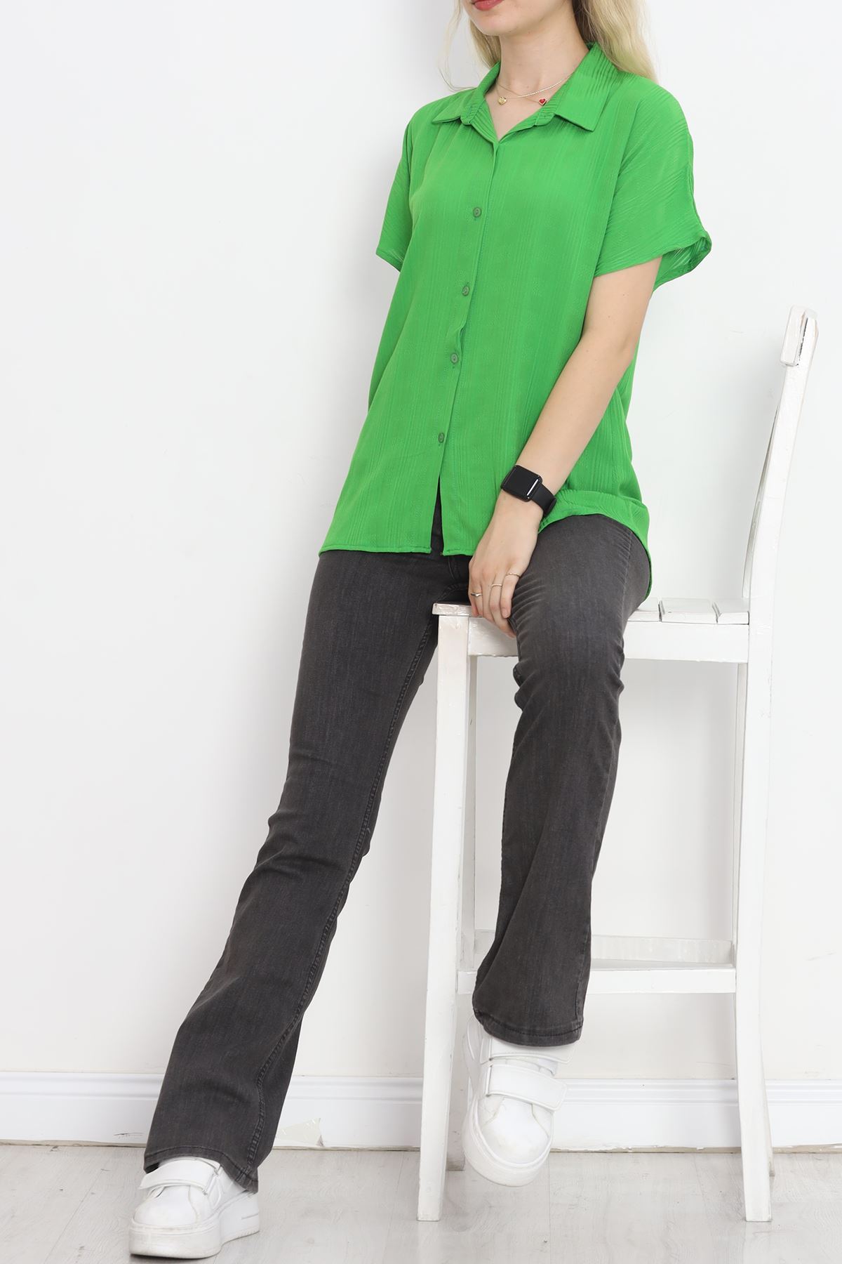 Bat Sleeve Shirt Light Green - 16508.1775.