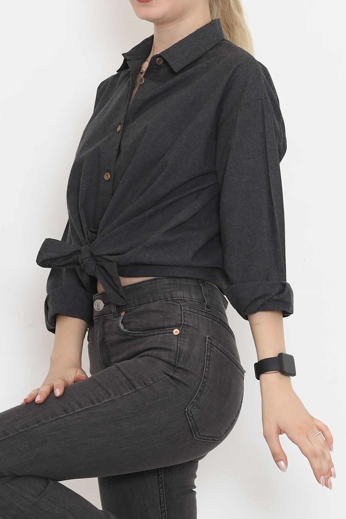 Oversize Shirt Anthracite - 152444.701.