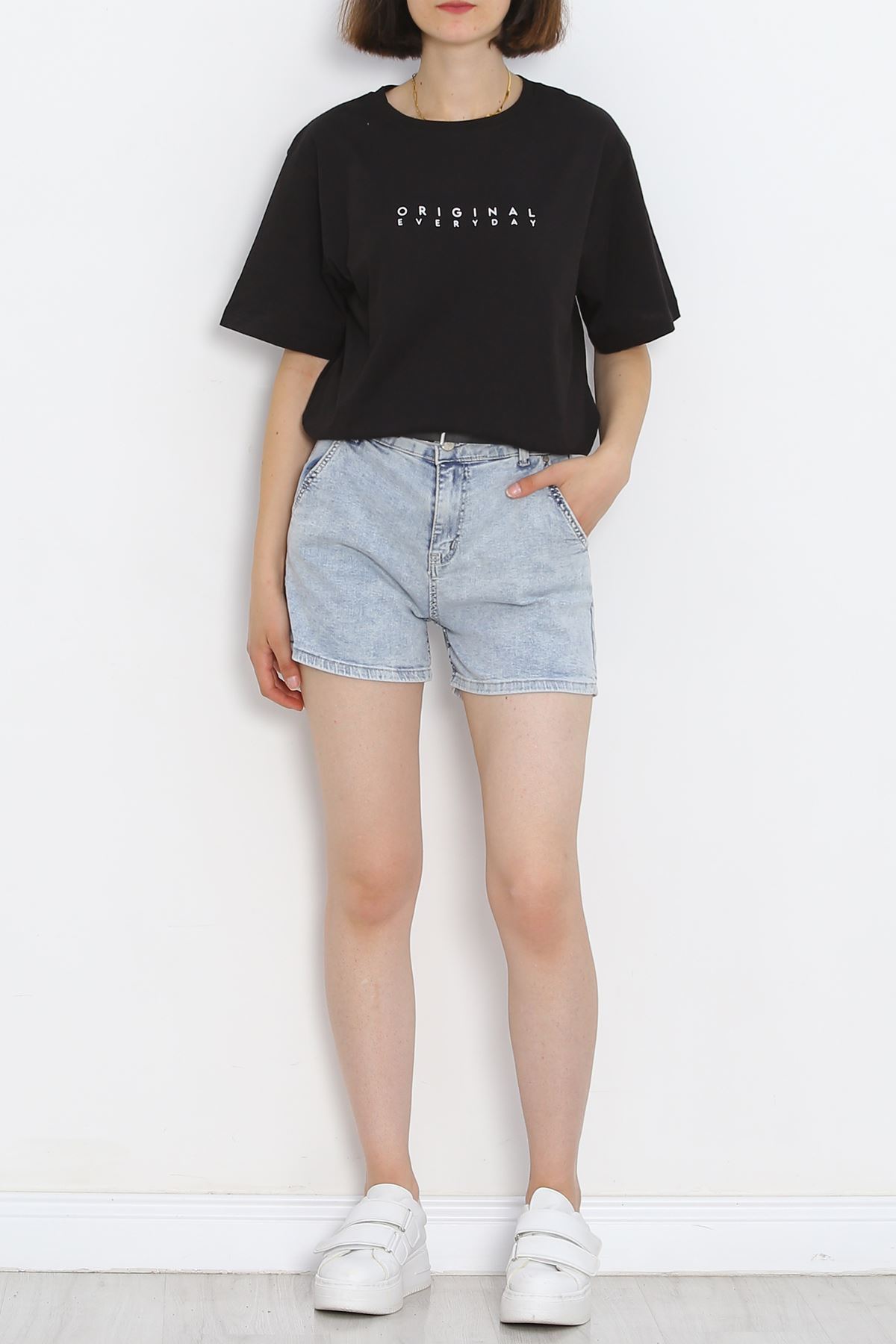 Printed Oversize Men's T-Shirt Black - 20020.1567.