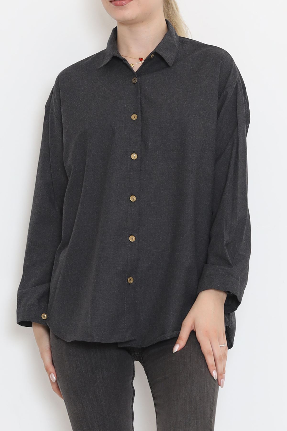 Oversize Shirt Anthracite - 152444.701.