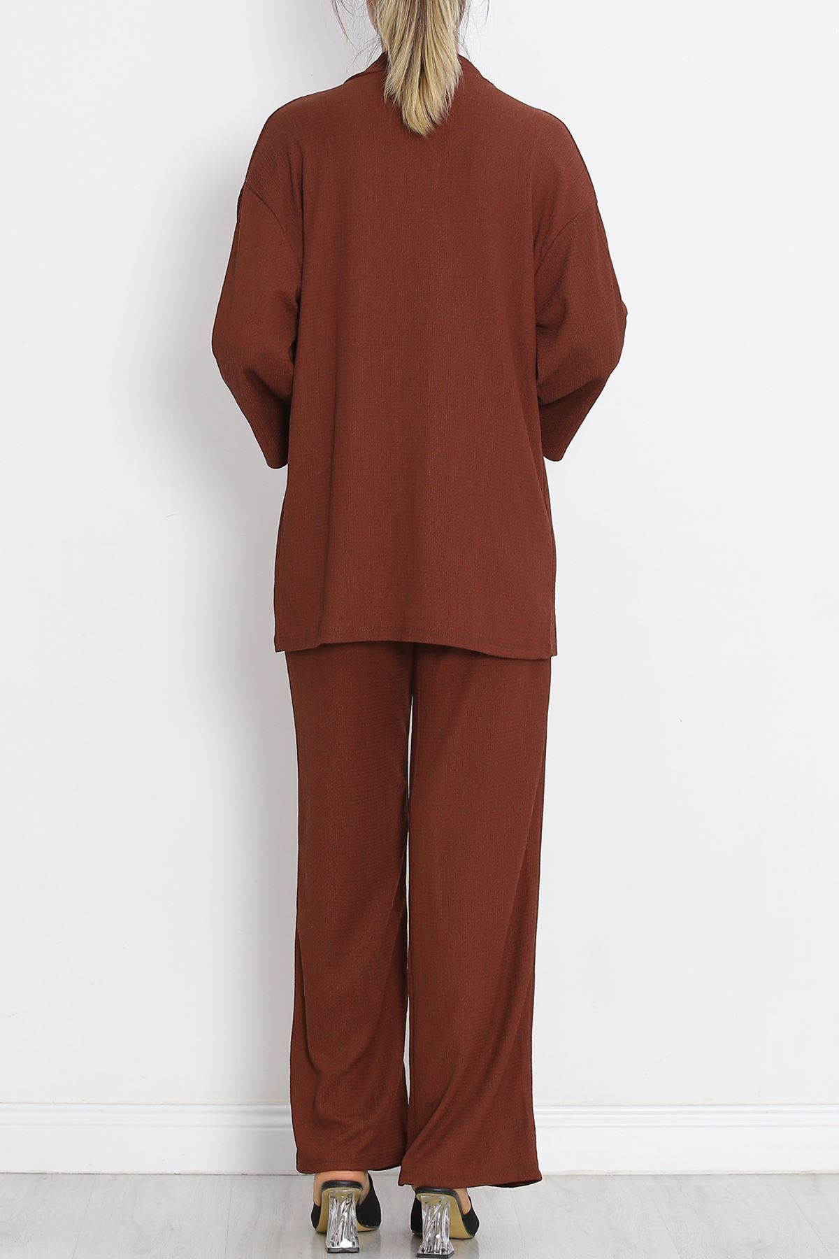 Long Kimono Suit Light Brown - 722.1247.