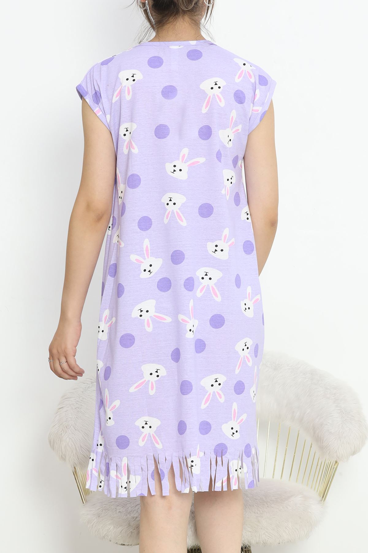 Printed Rotation Tassel Dress Light lilac - 263.1287.