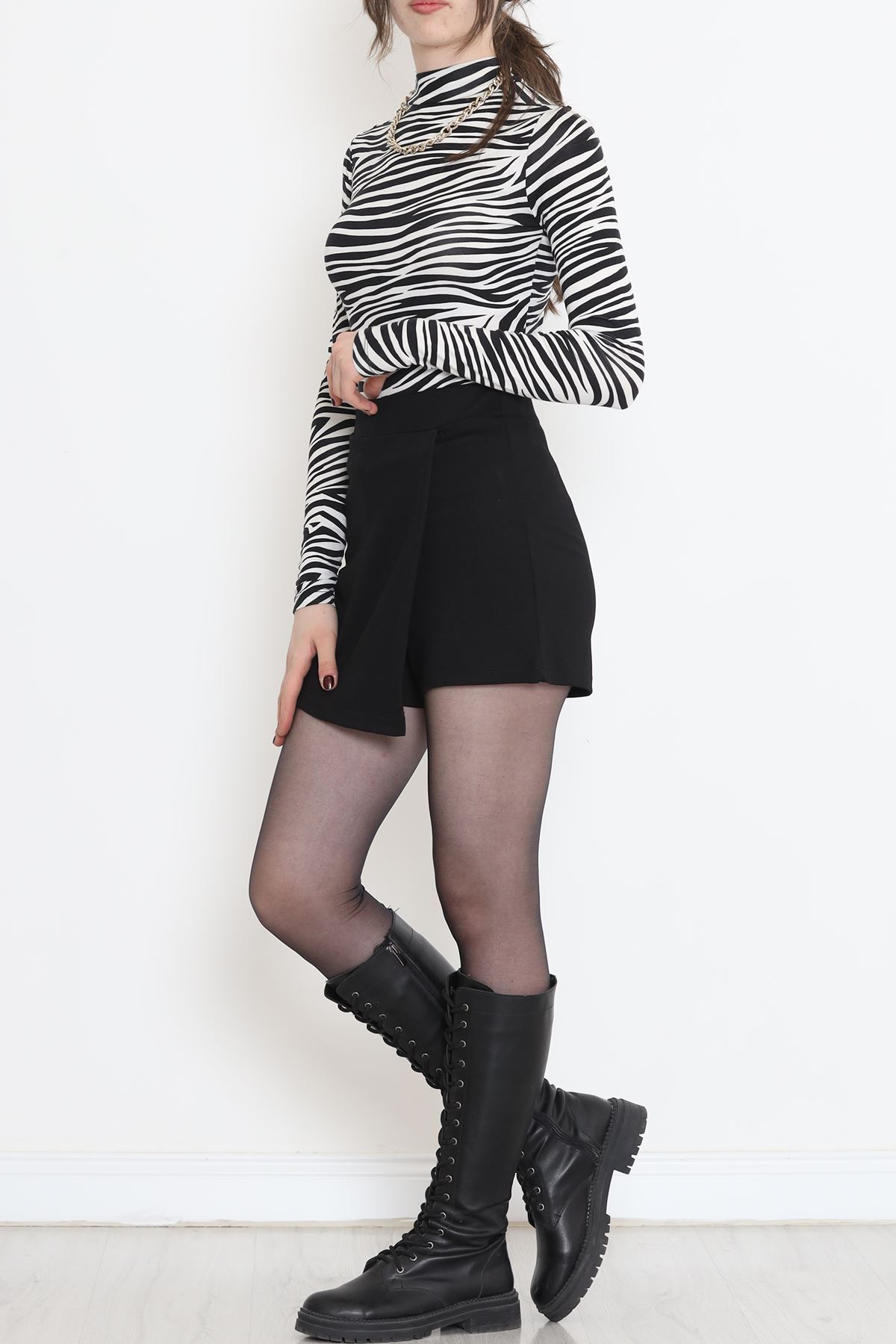 Mini Shorts Skirt Black - 16467.1005.