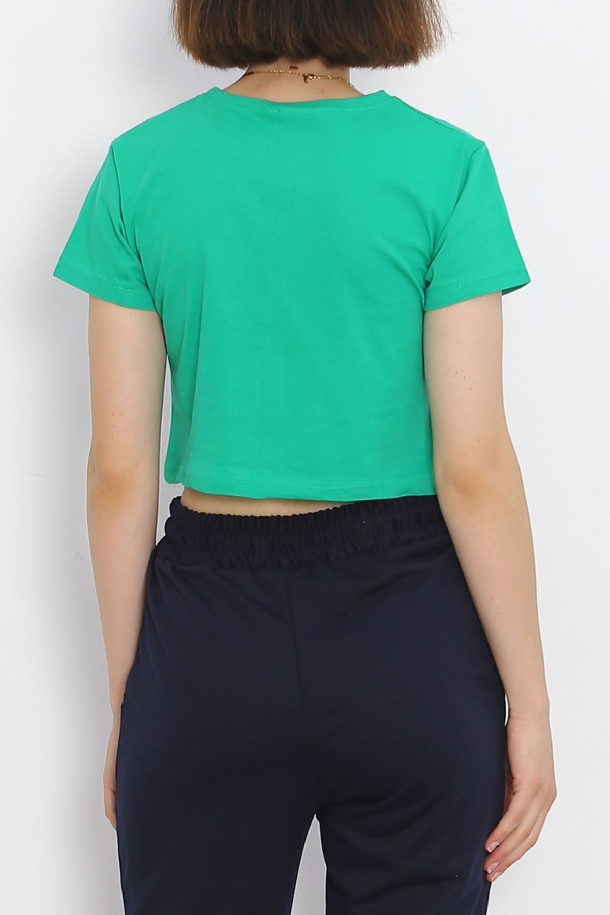 Crew Neck Crop T-shirt Benetton - 18962.1247.