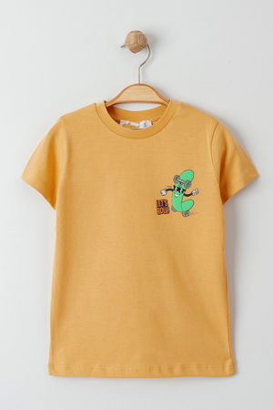 1-4 Years Printed Kids T-Shirt Mustard - 124175.1576.