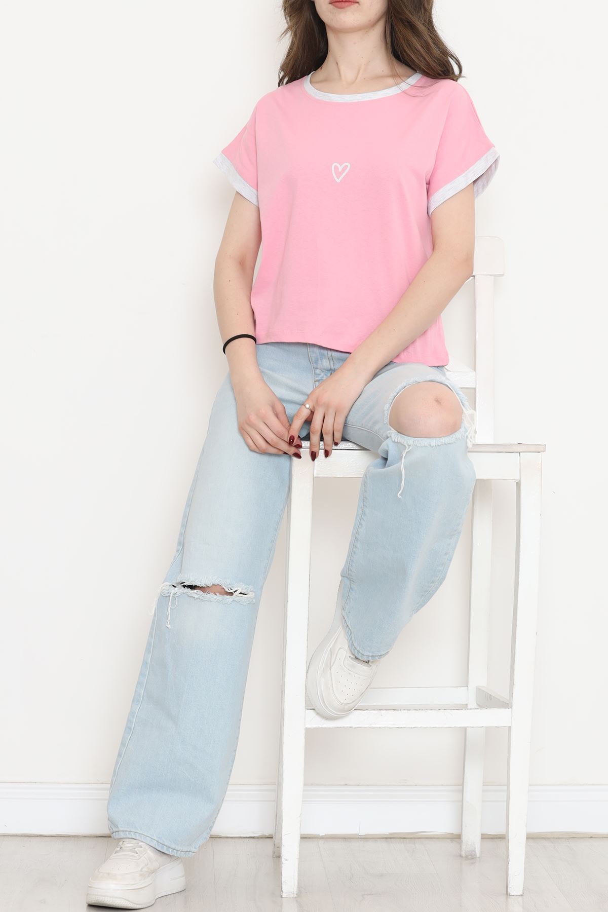 Printed T-shirt Pink - 16554.1567.