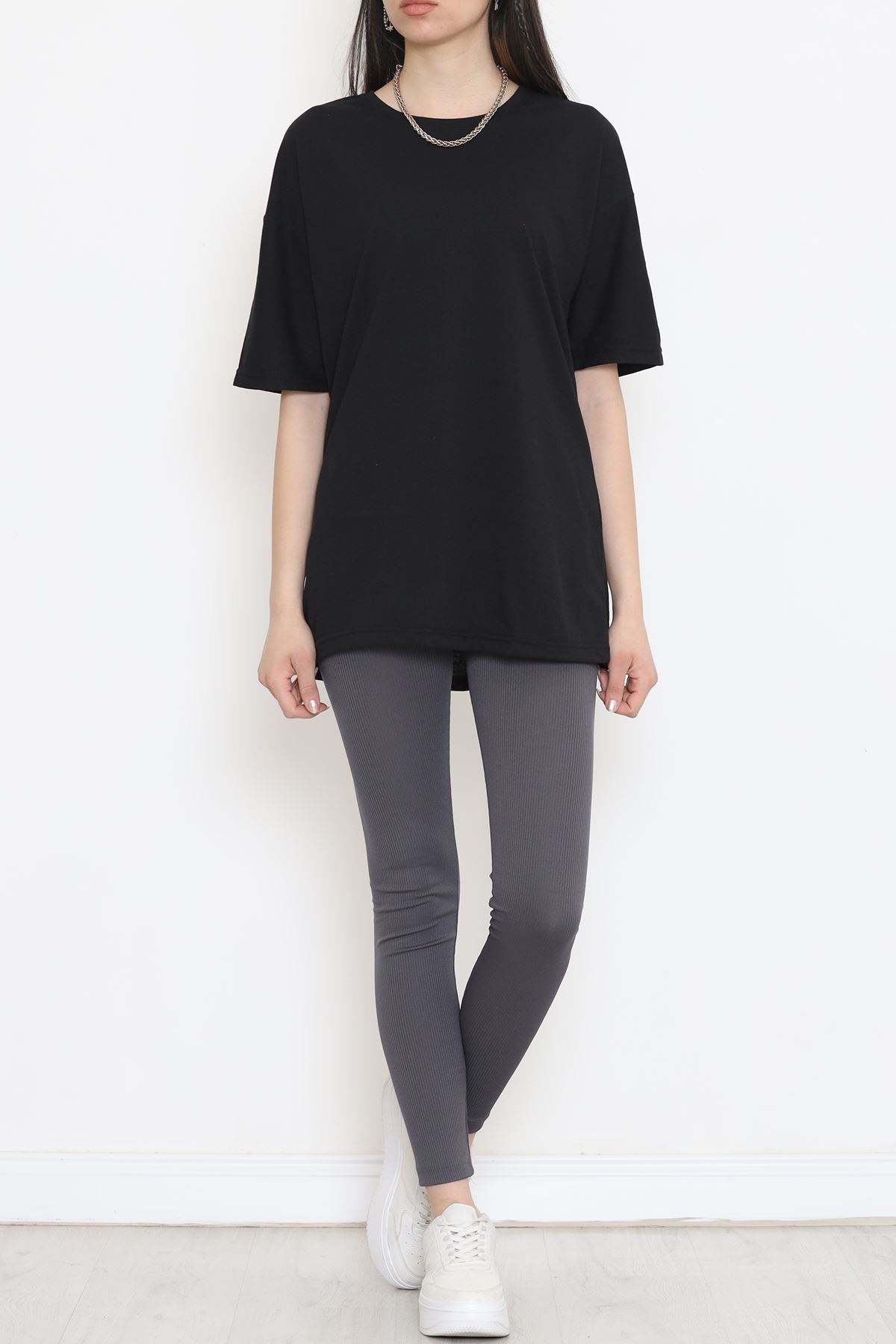 Crew Neck T-Shirt Black - 17384.1778.