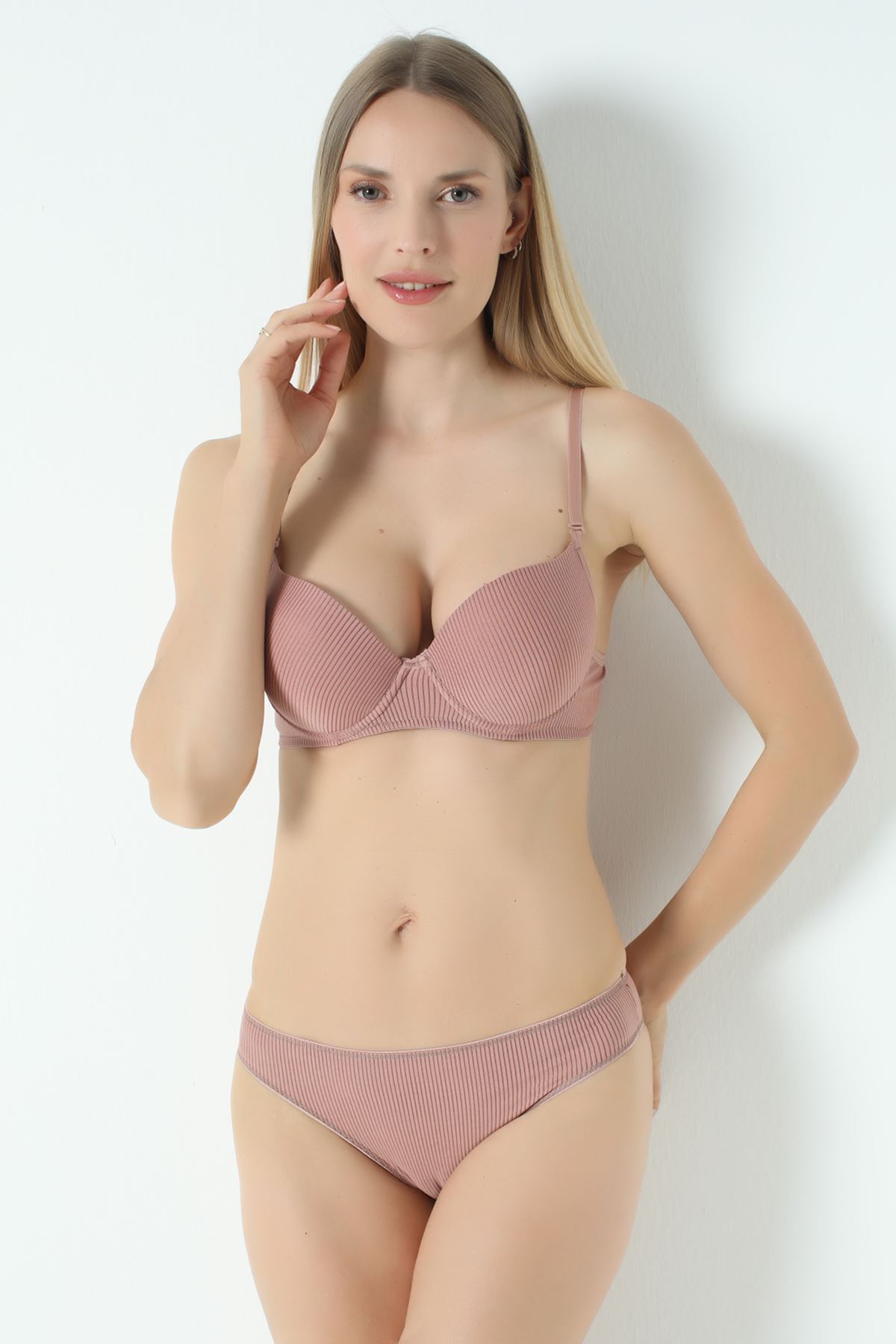 Bra Set Striped Empty Powder - 2530-B.1783.