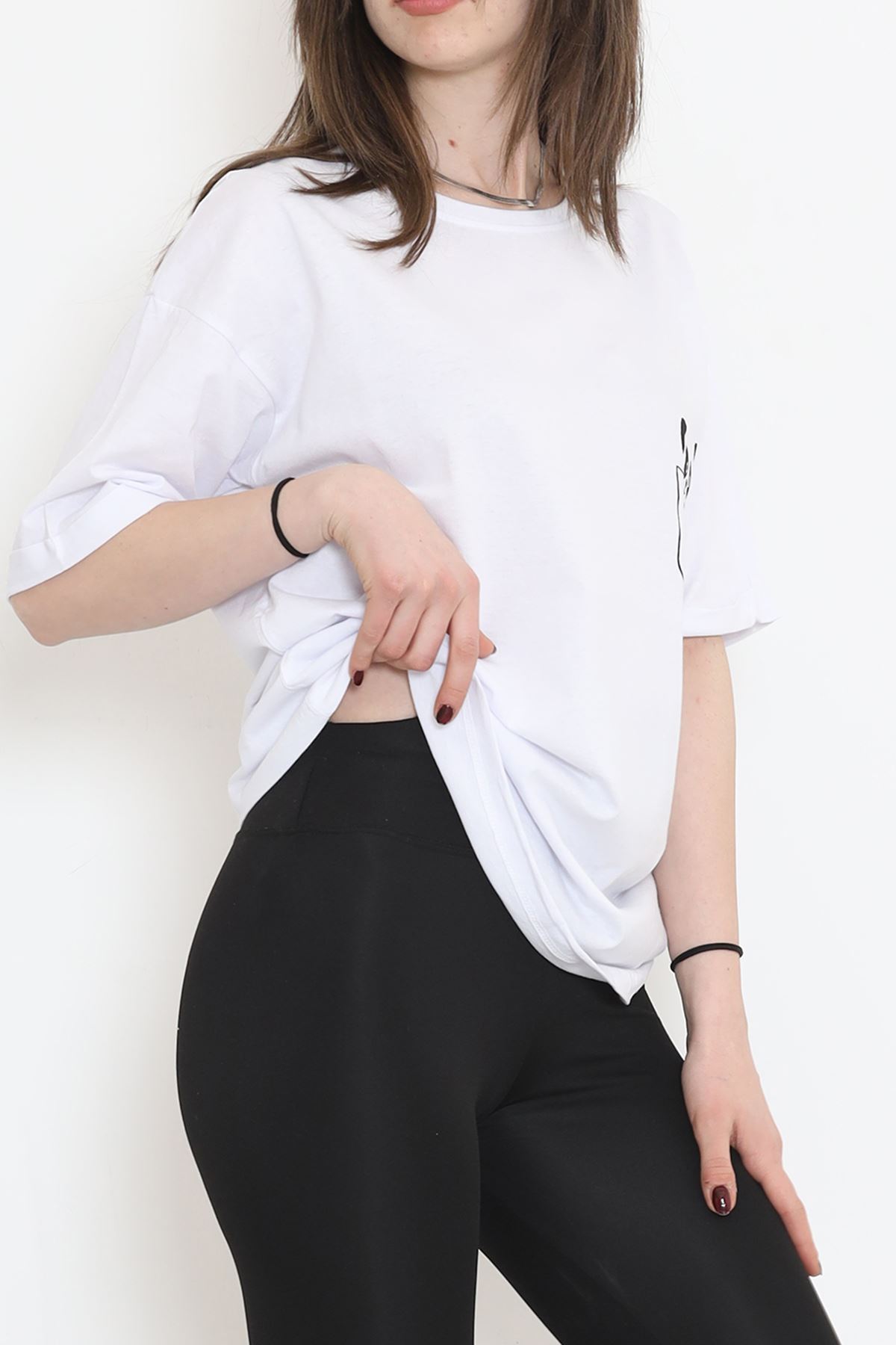 Pocket Printed T-shirt White - 16530.1567.