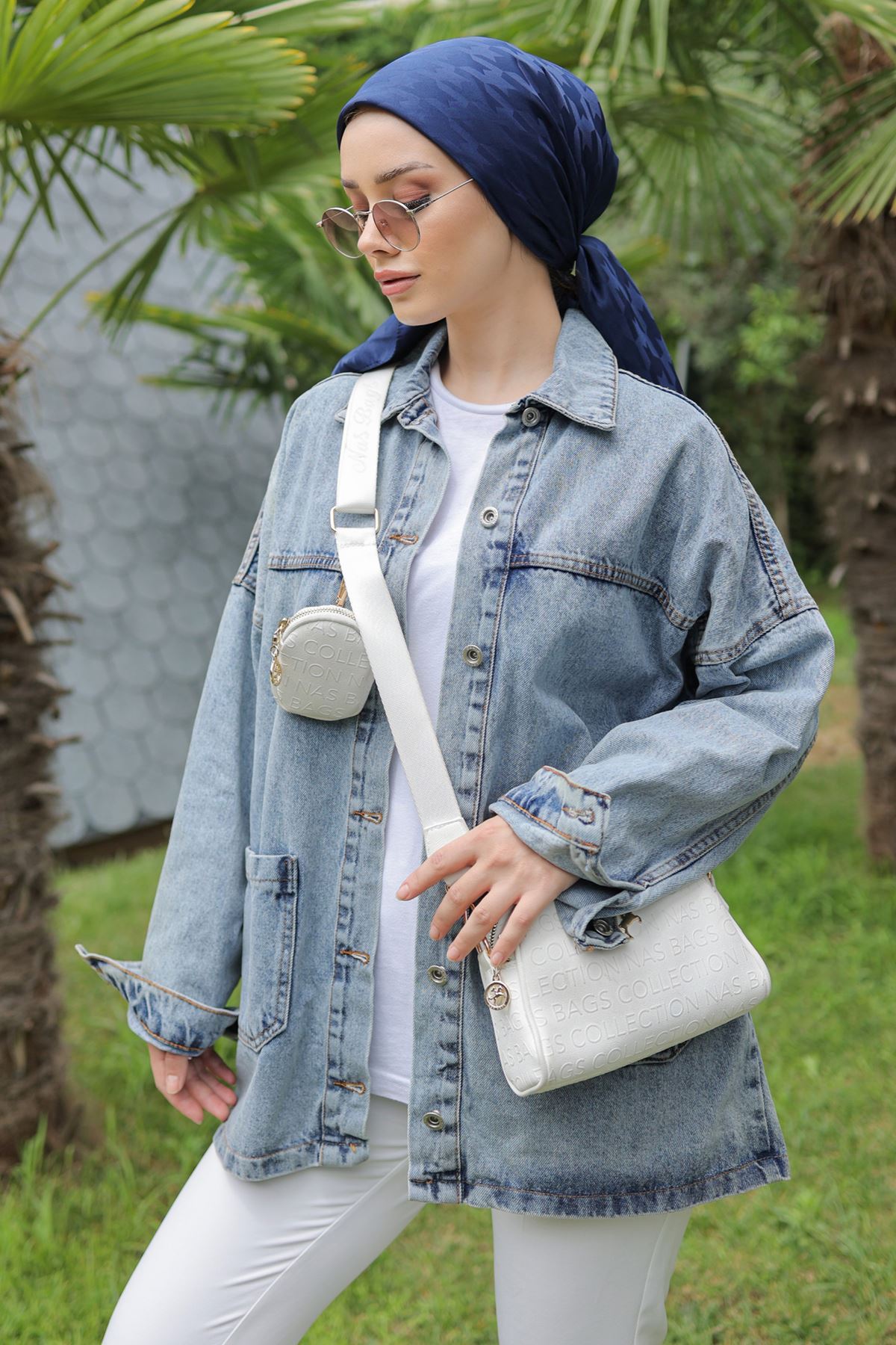 Jeans Jacket with Front Pocket Light Blue - 16696.1778.