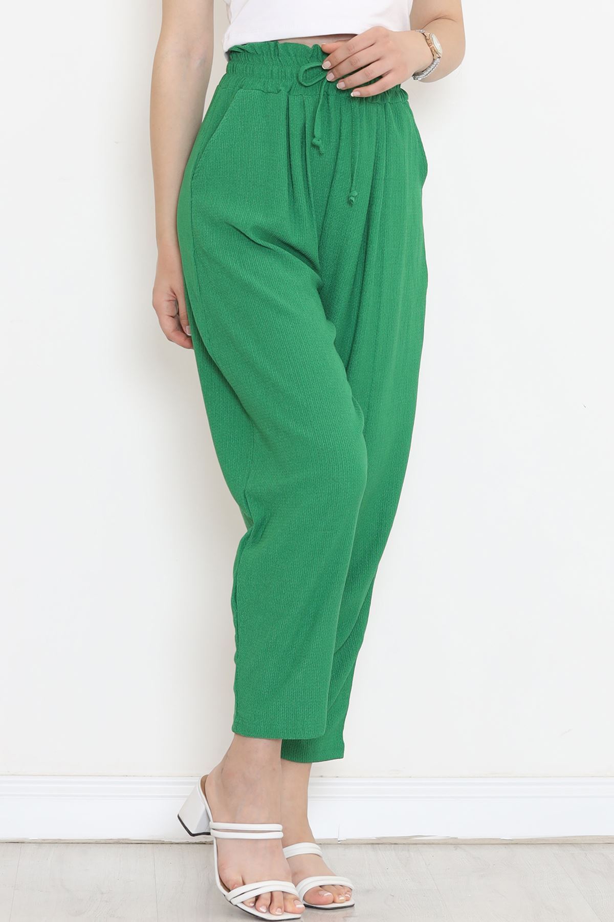 Elastic Waist Pants Green - 10534.1059.