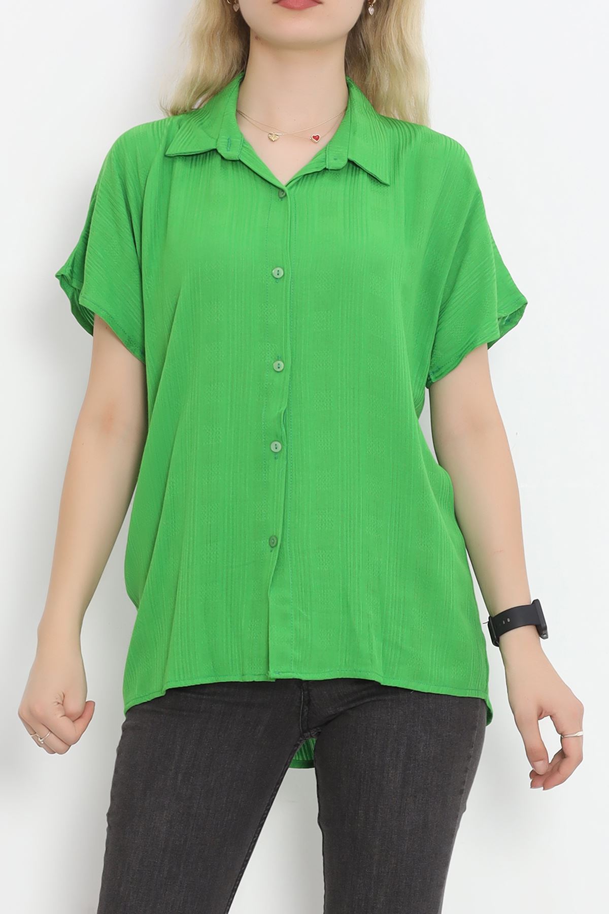 Bat Sleeve Shirt Light Green - 16508.1775.