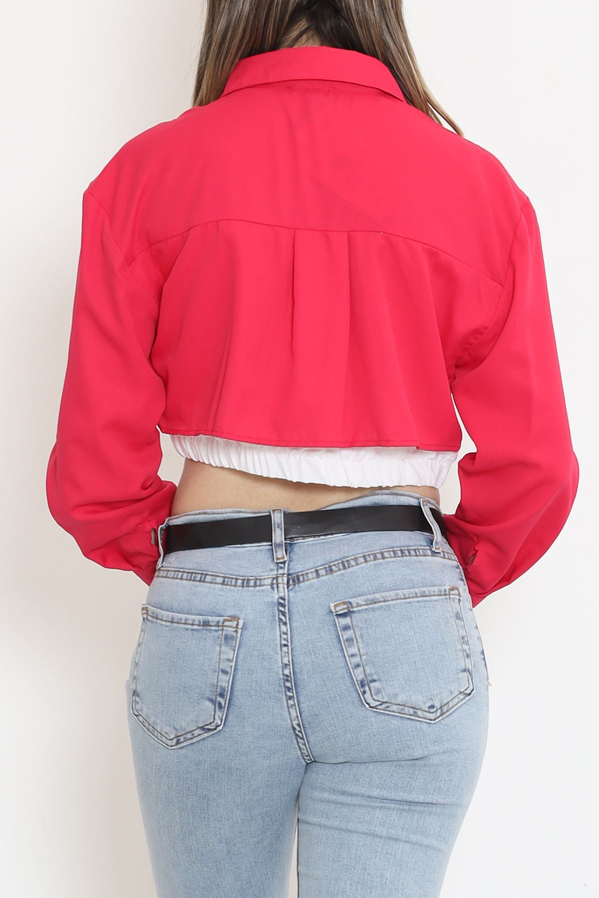 Crop Pocket Shirt Fuchsia - 18584.1247.