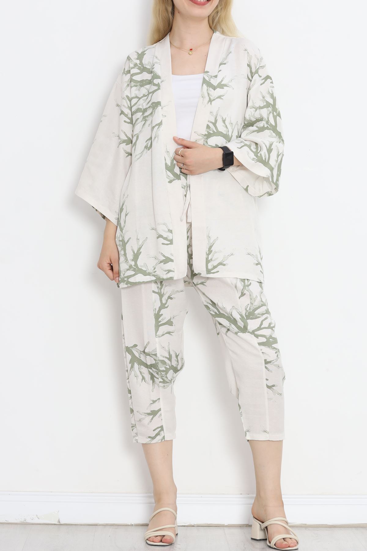 Kimono Set White-Green - 152342.701.