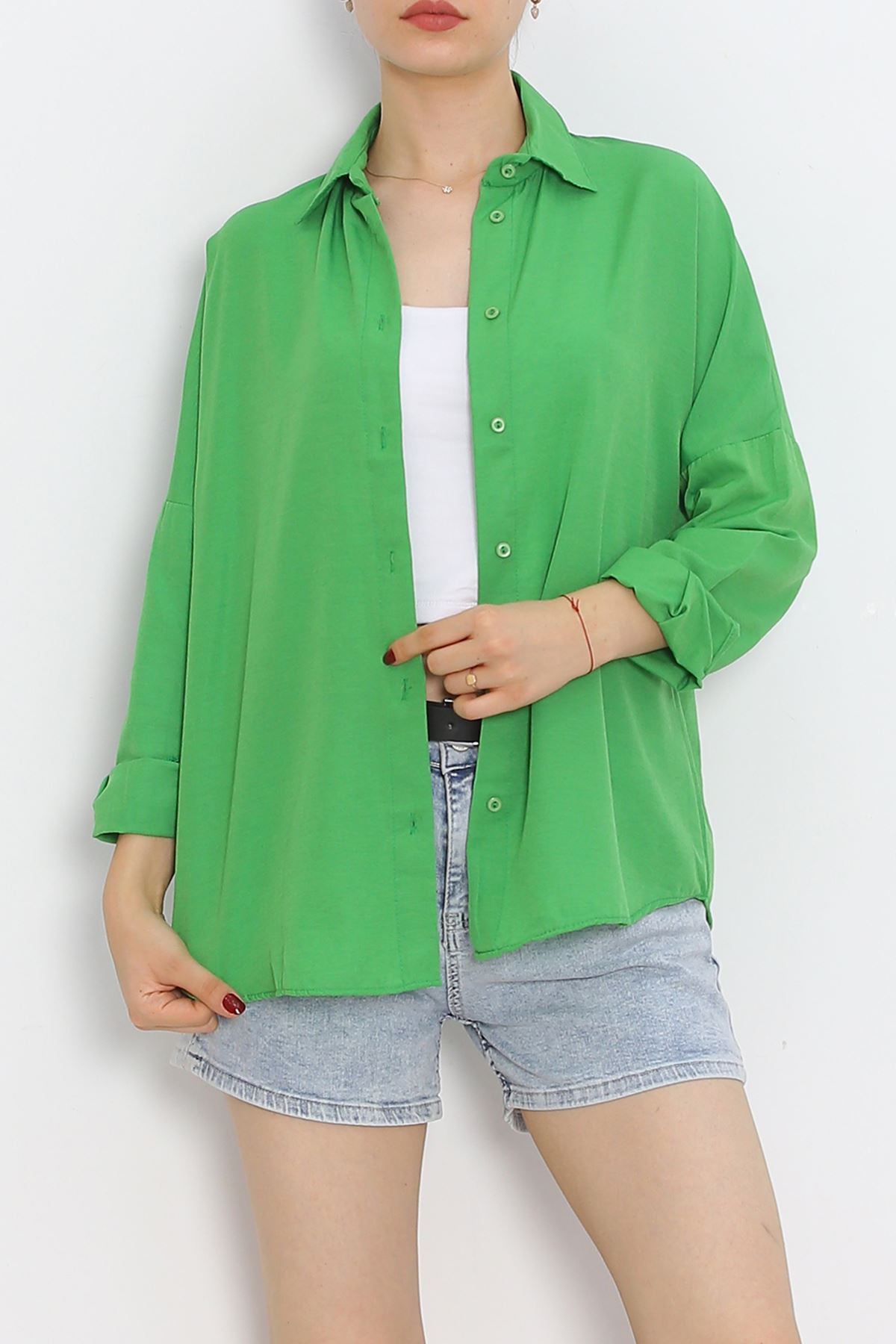 Oversize Shirt Green - 18934.1247.