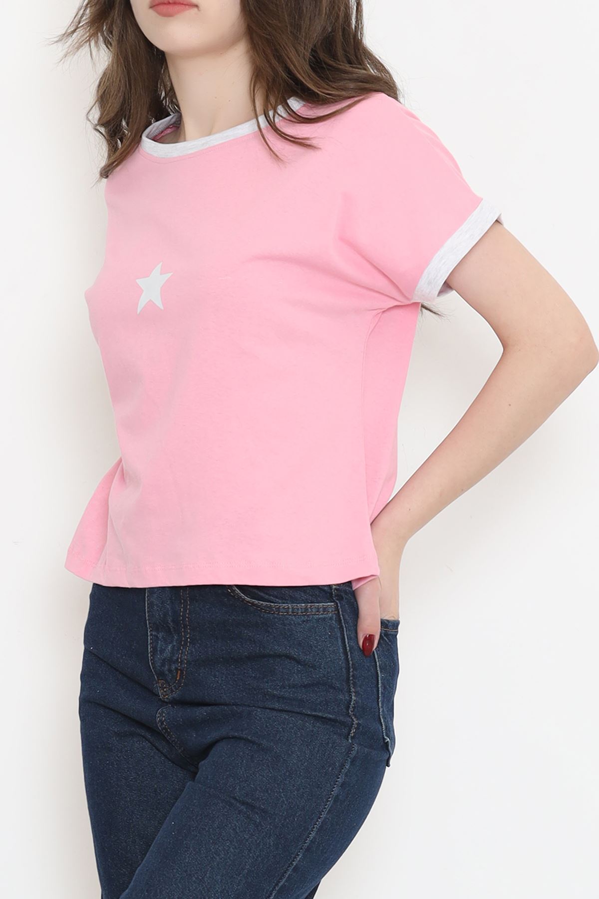 Printed T-shirt Pink - 16555.1567.