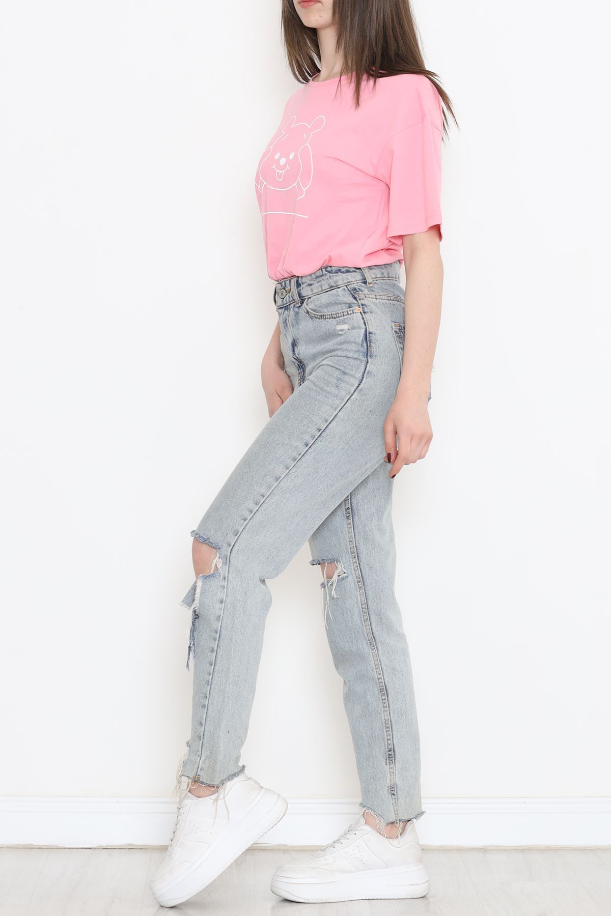 T-shirt with elastic waist Pink - 16541.1567.