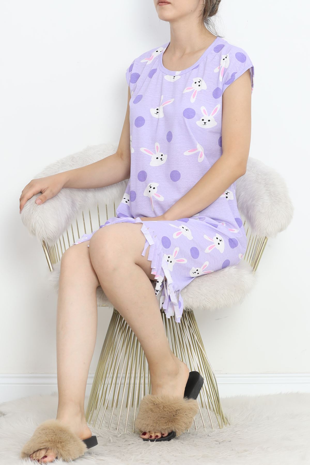 Printed Rotation Tassel Dress Light lilac - 263.1287.