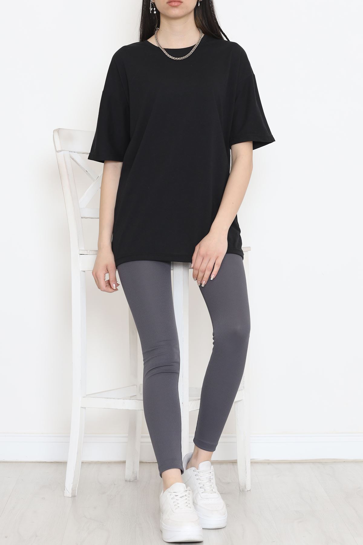 Crew Neck T-Shirt Black - 17384.1778.