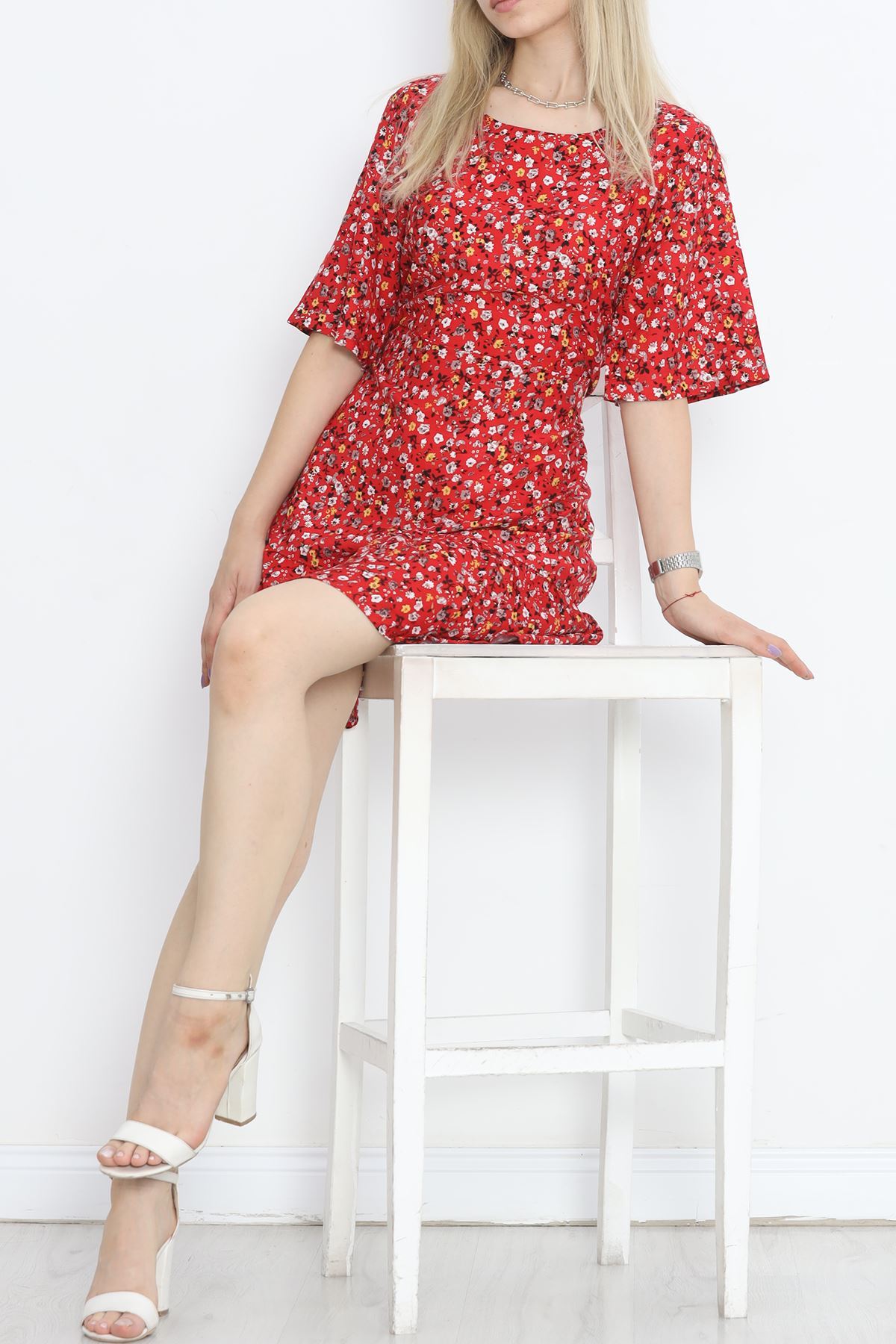 Belted Dress Red - 152406.701.