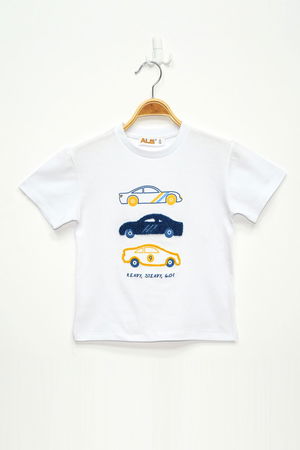 1-4 Years Embroidered Kids T-Shirt White - 124409.1576.