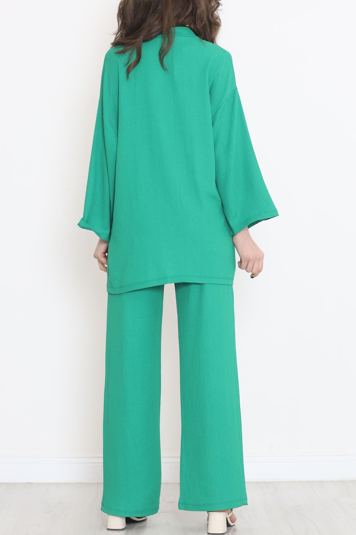 Long Kimono Suit Green - 722.1247.