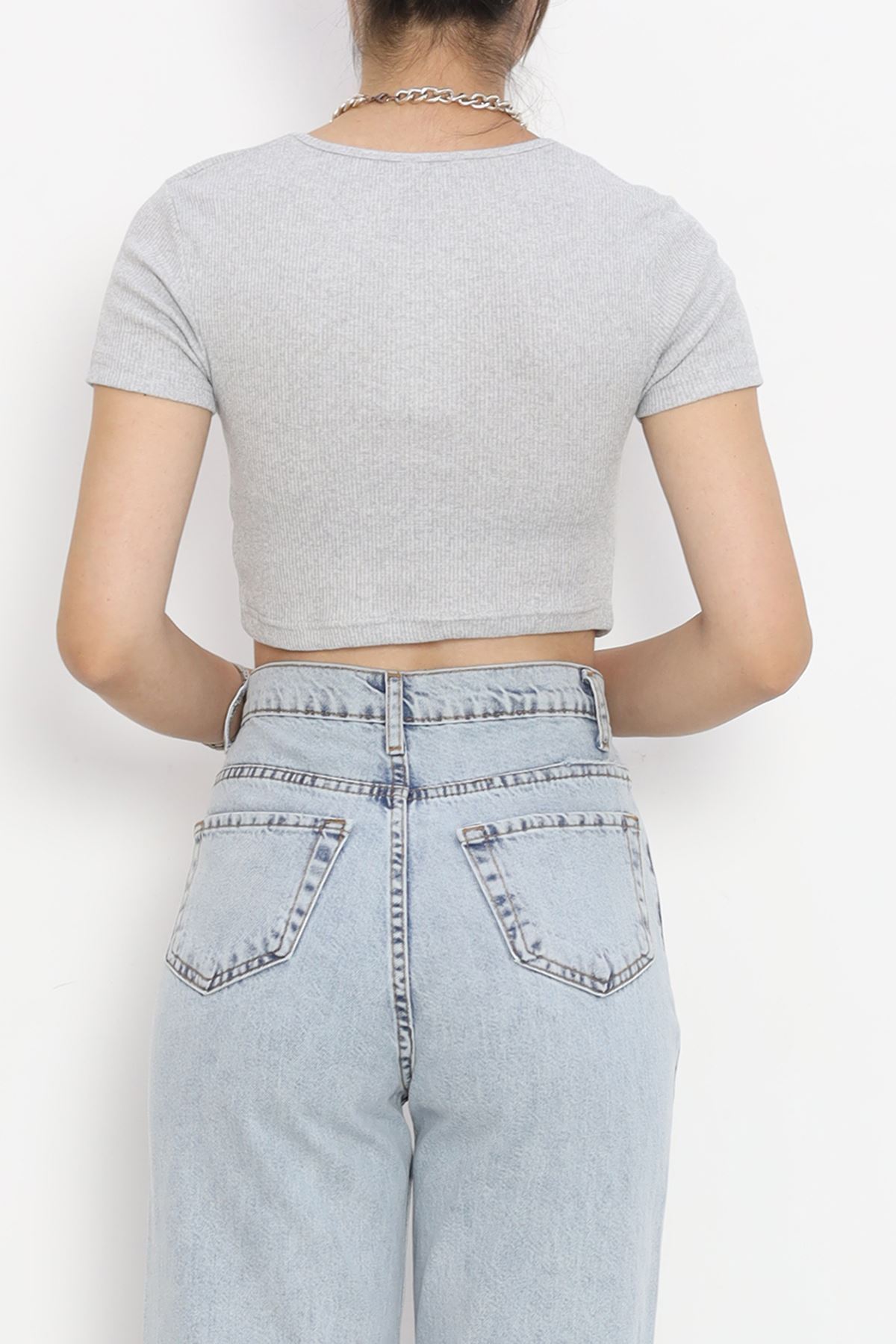 Low-cut Crop Body Gray - 4121.1567.