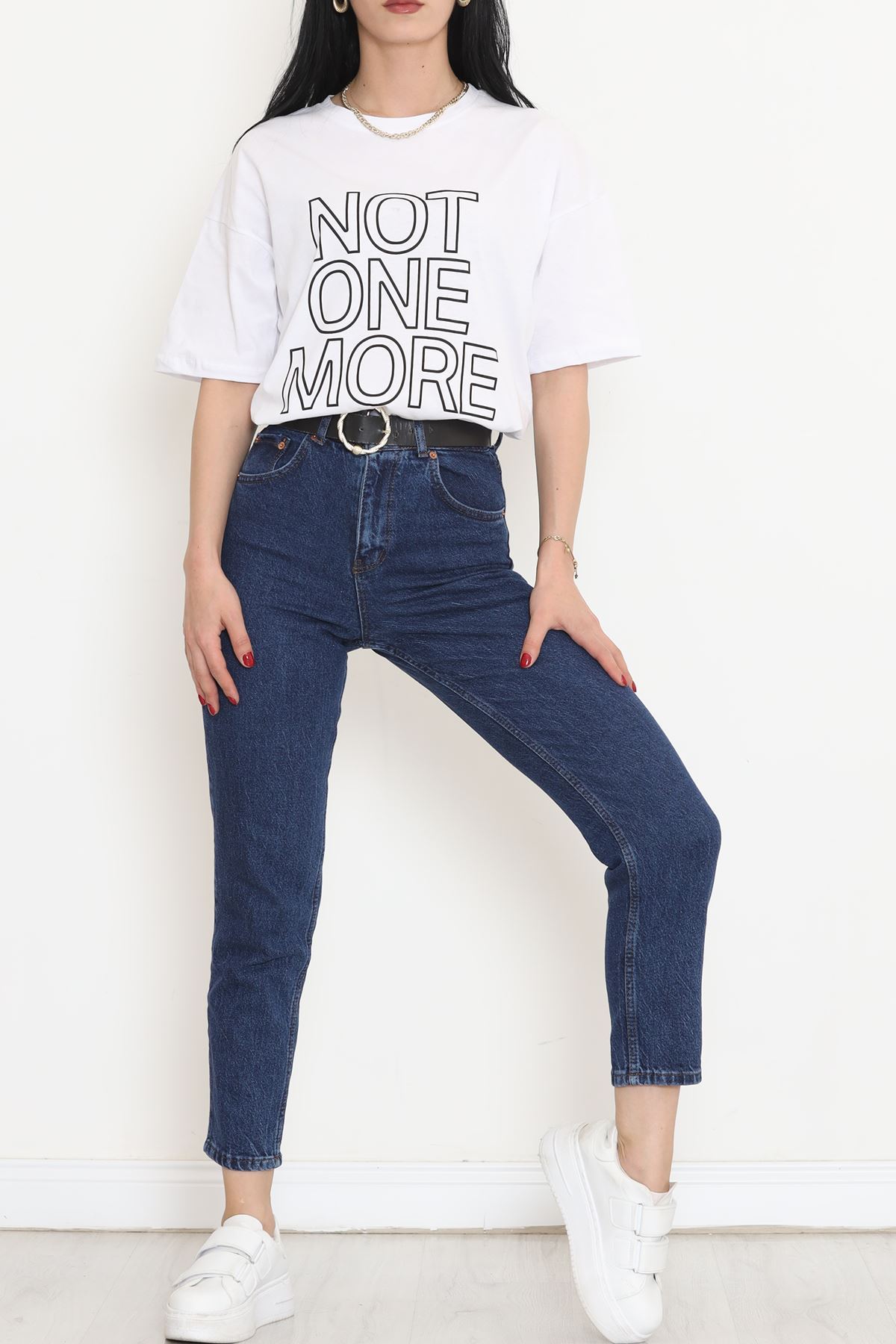 Printed Oversize T-shirt White - 16504.1567.