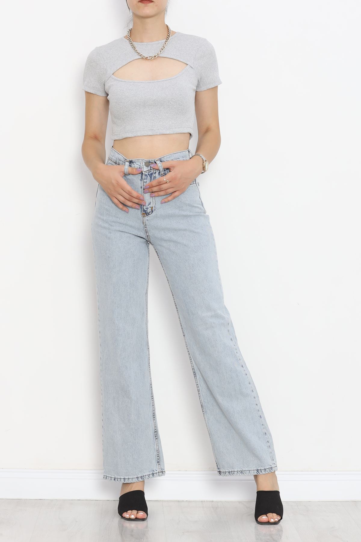 Low-cut Crop Body Gray - 4121.1567.