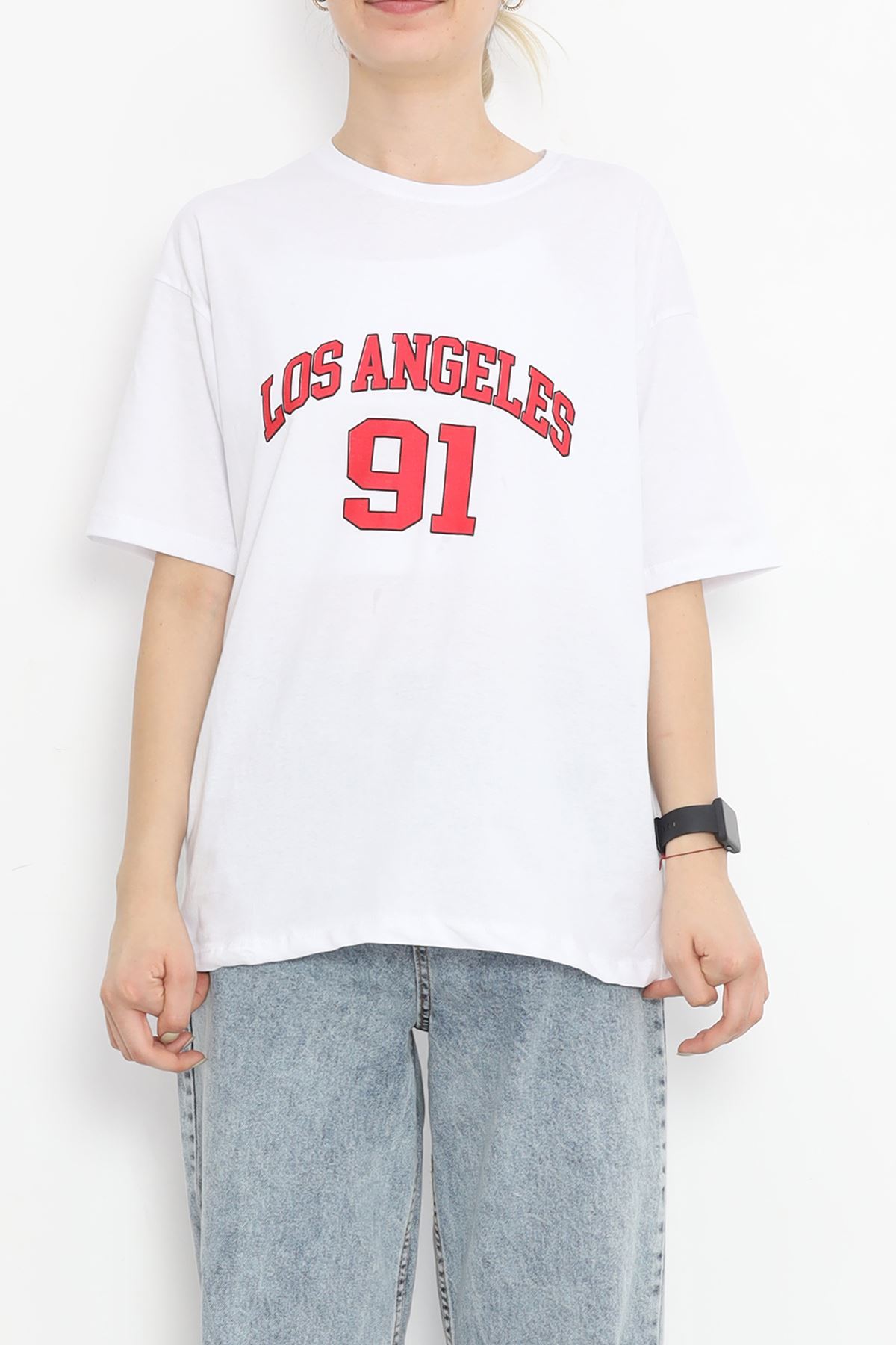 Printed Crew Neck T-shirt White - 16510.1567.