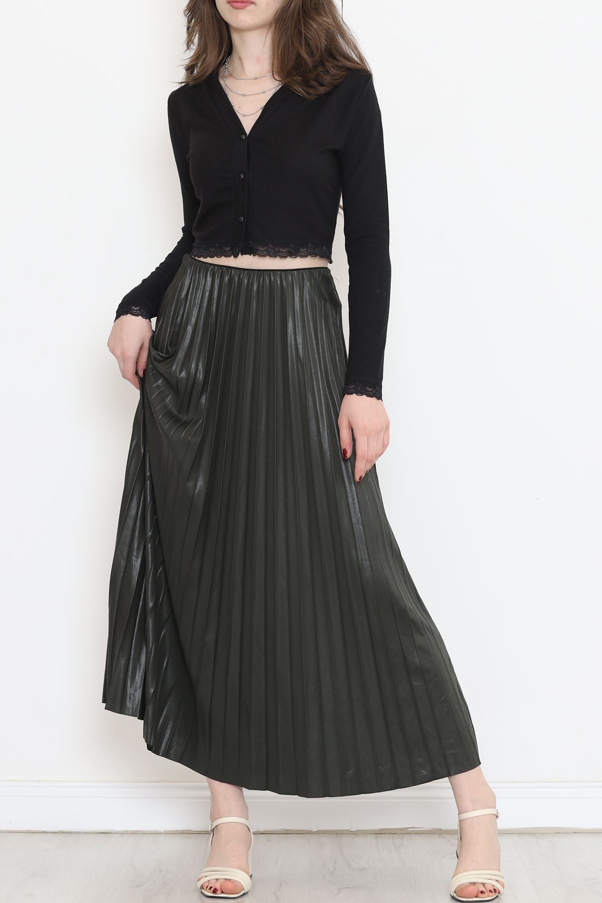 Pleated Skirt Khaki - 20257.1778.