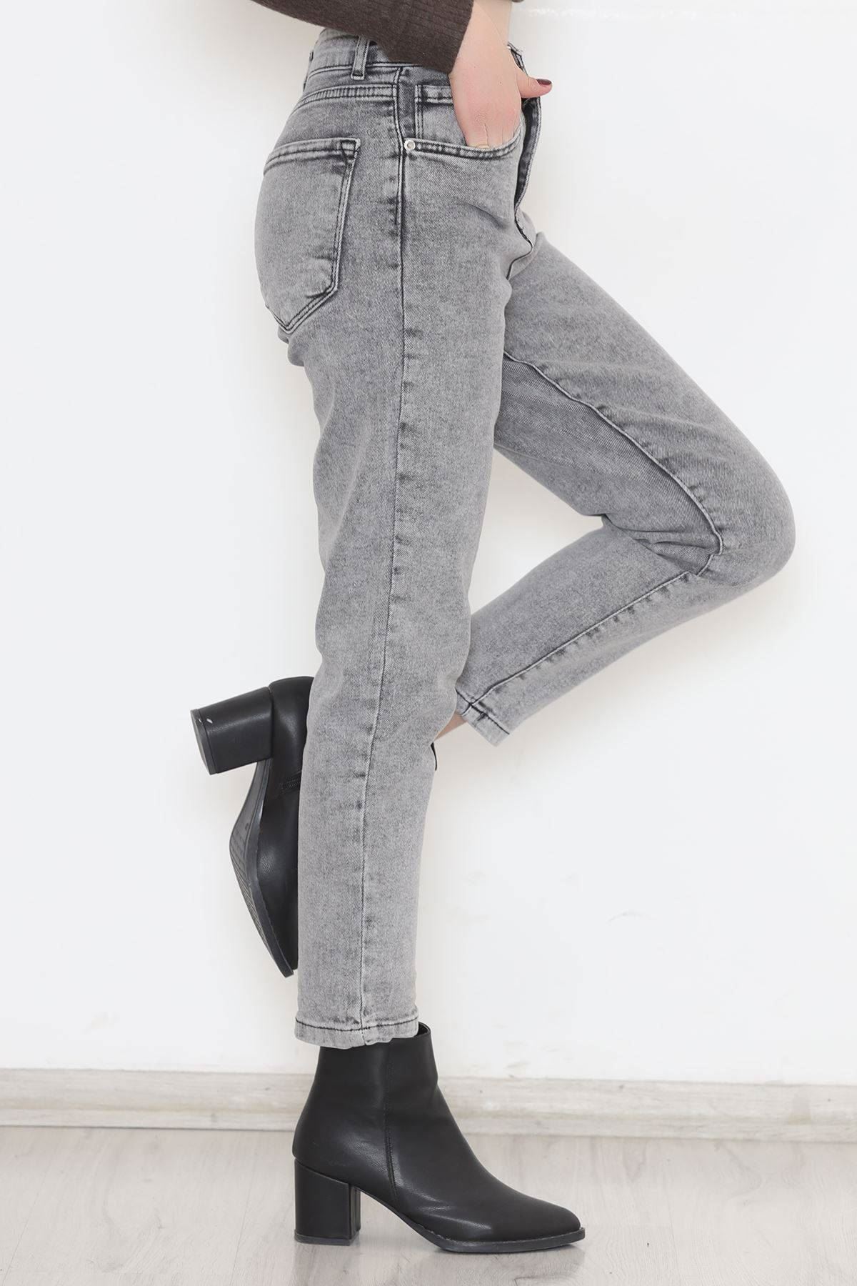 Boyfriend Kot Trousers Gri2 - 11917.1431.