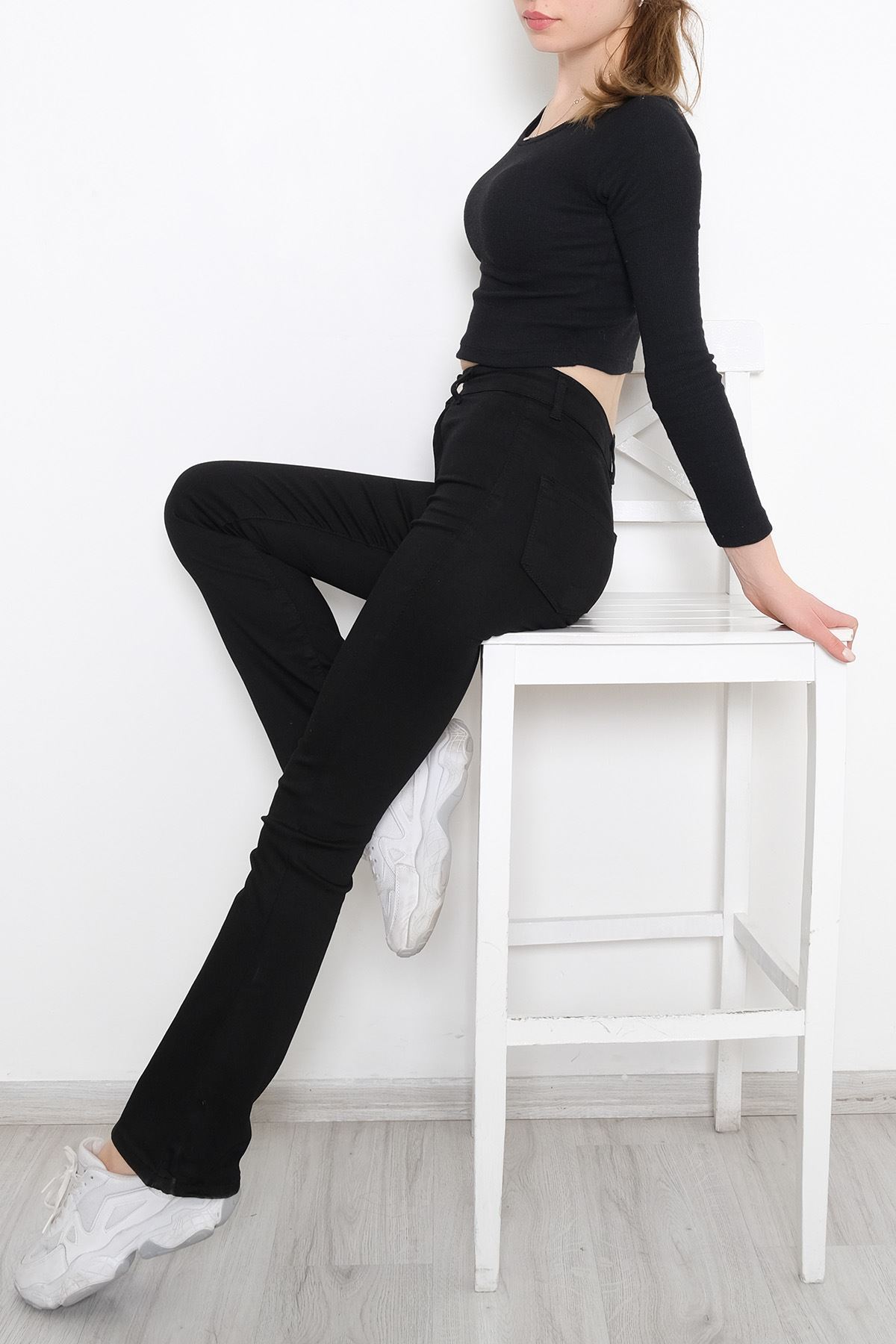 Flared Fade-Free Jeans Black - 1432.1431.